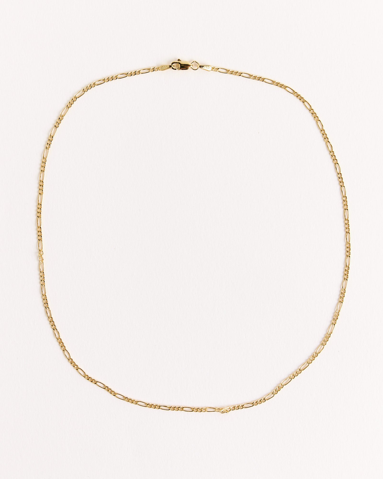 Figaro Chain Necklace in 14k Gold - Default Title (261268)