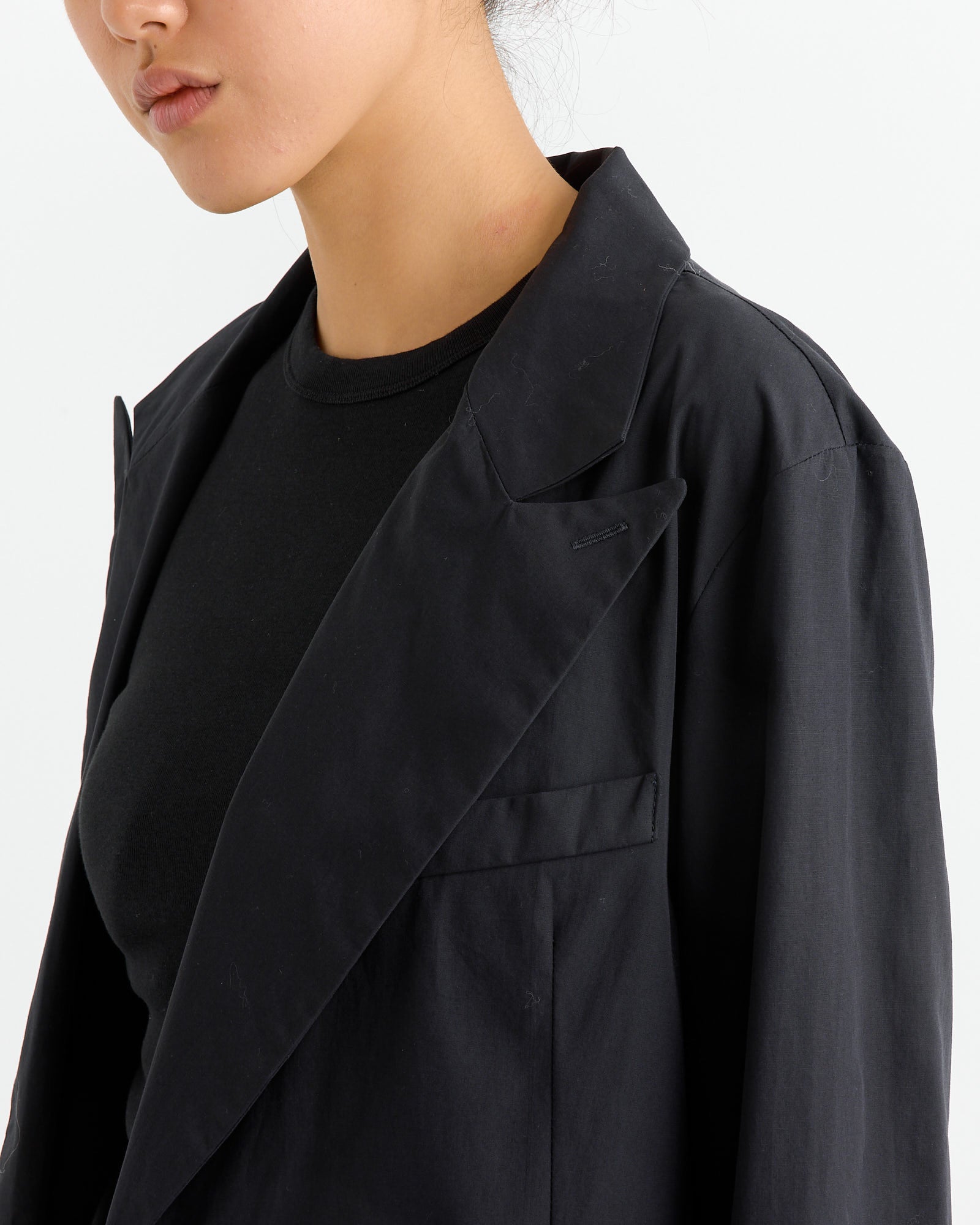 Blazer Shirt in Ripe Black