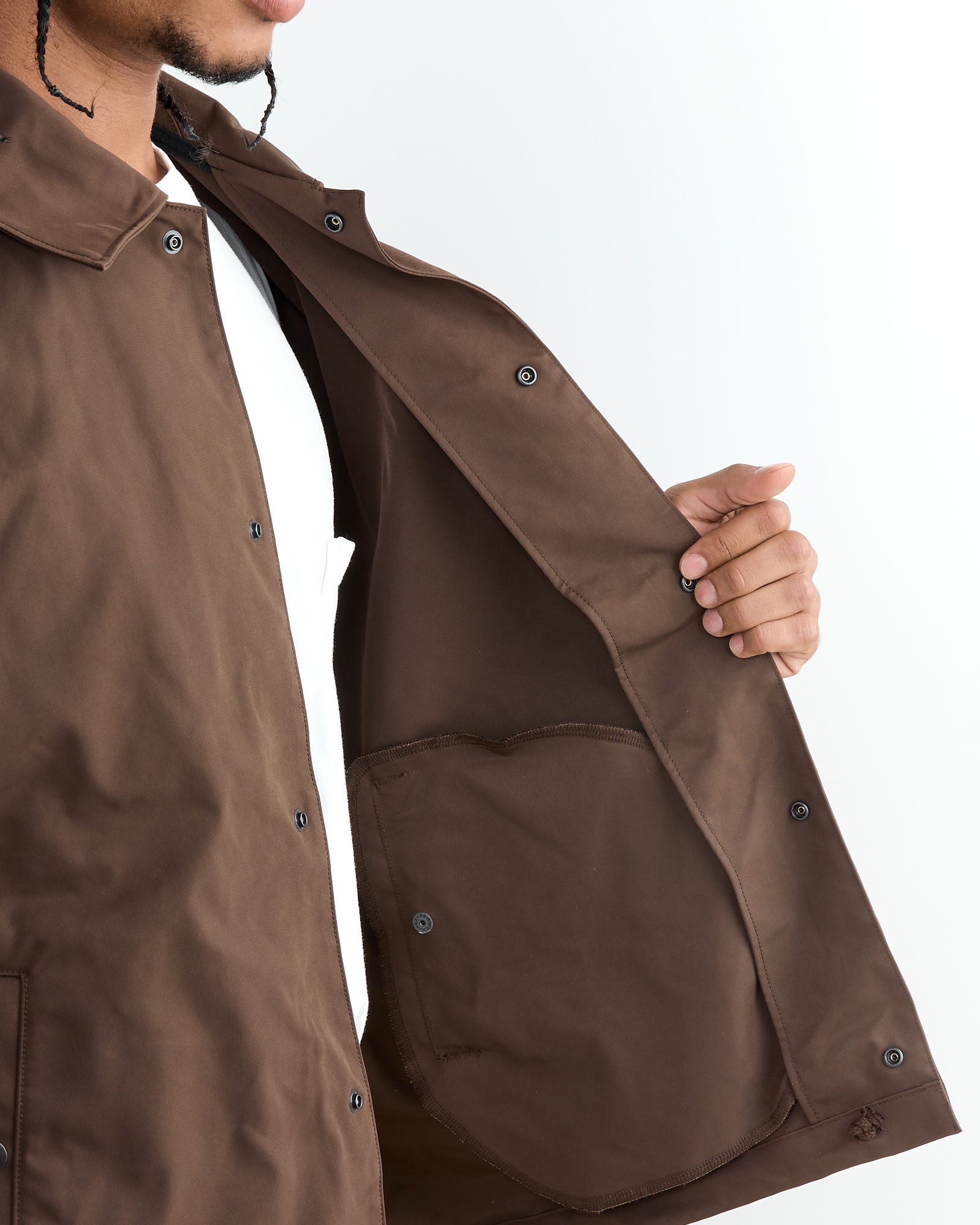 Jackman OX Coach Jacket Brown - Brown / L (261410)