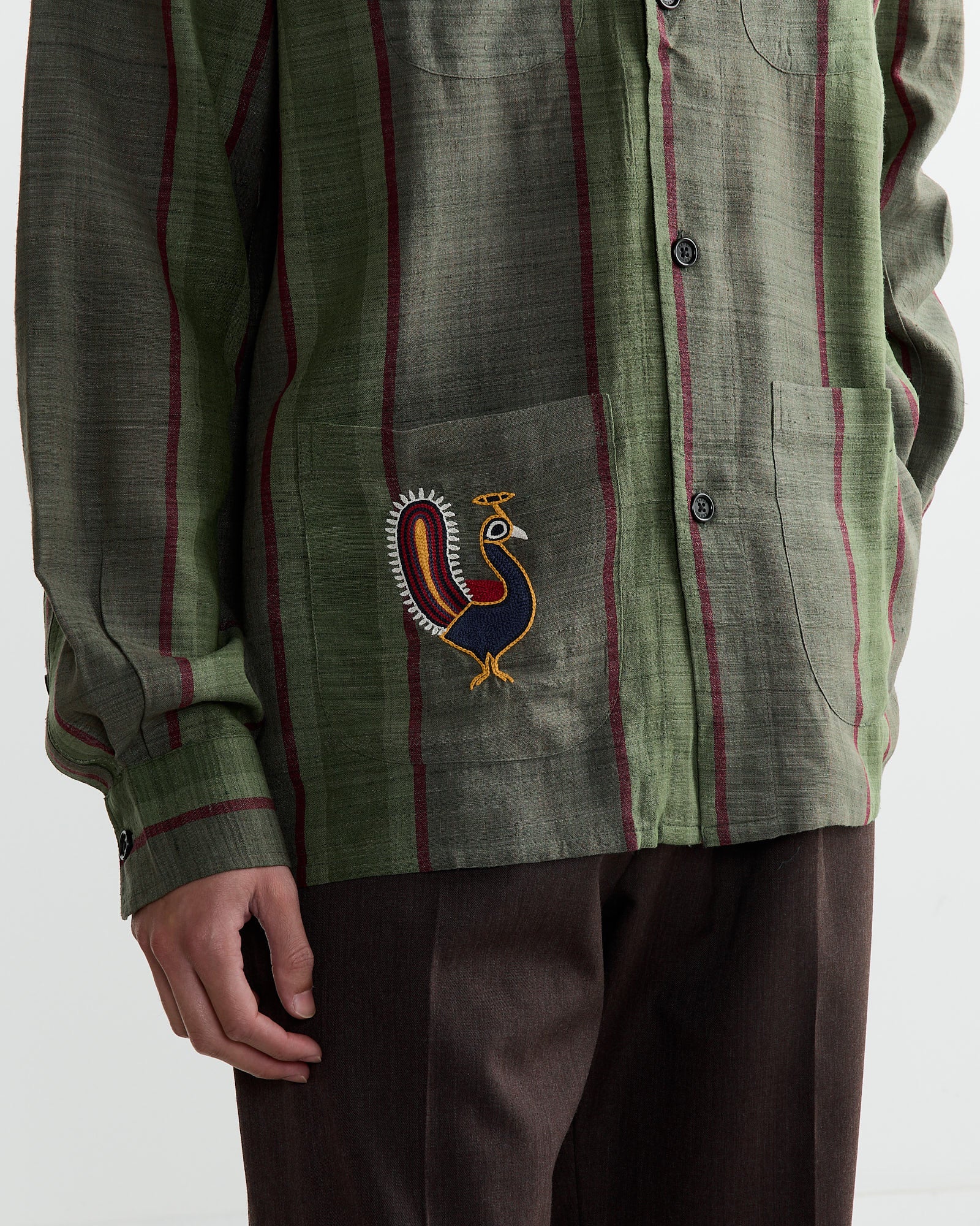 Pedro Shirt in Moss Green