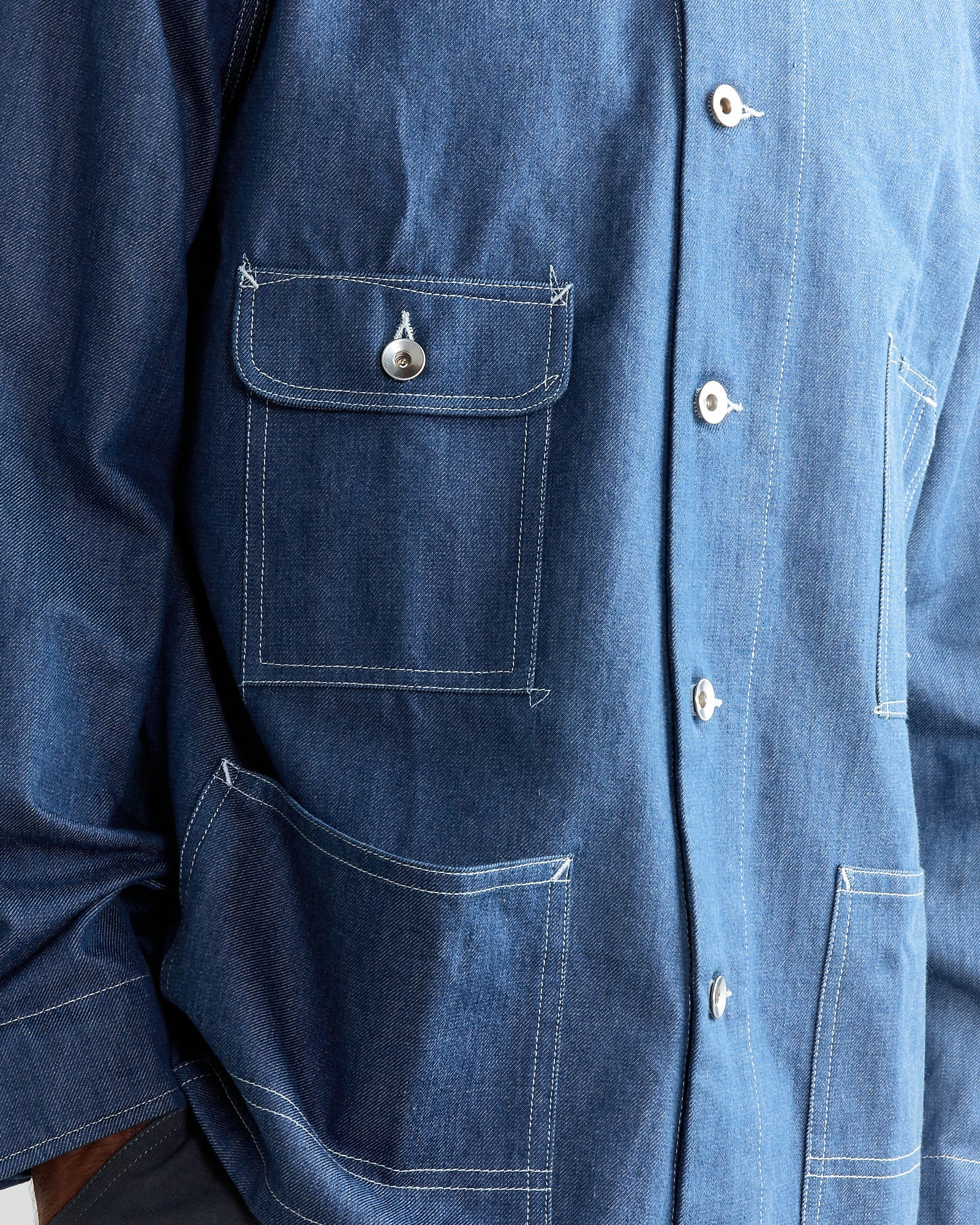 Story mfg Railroad Jacket Indigo - Indigo / L (261506)