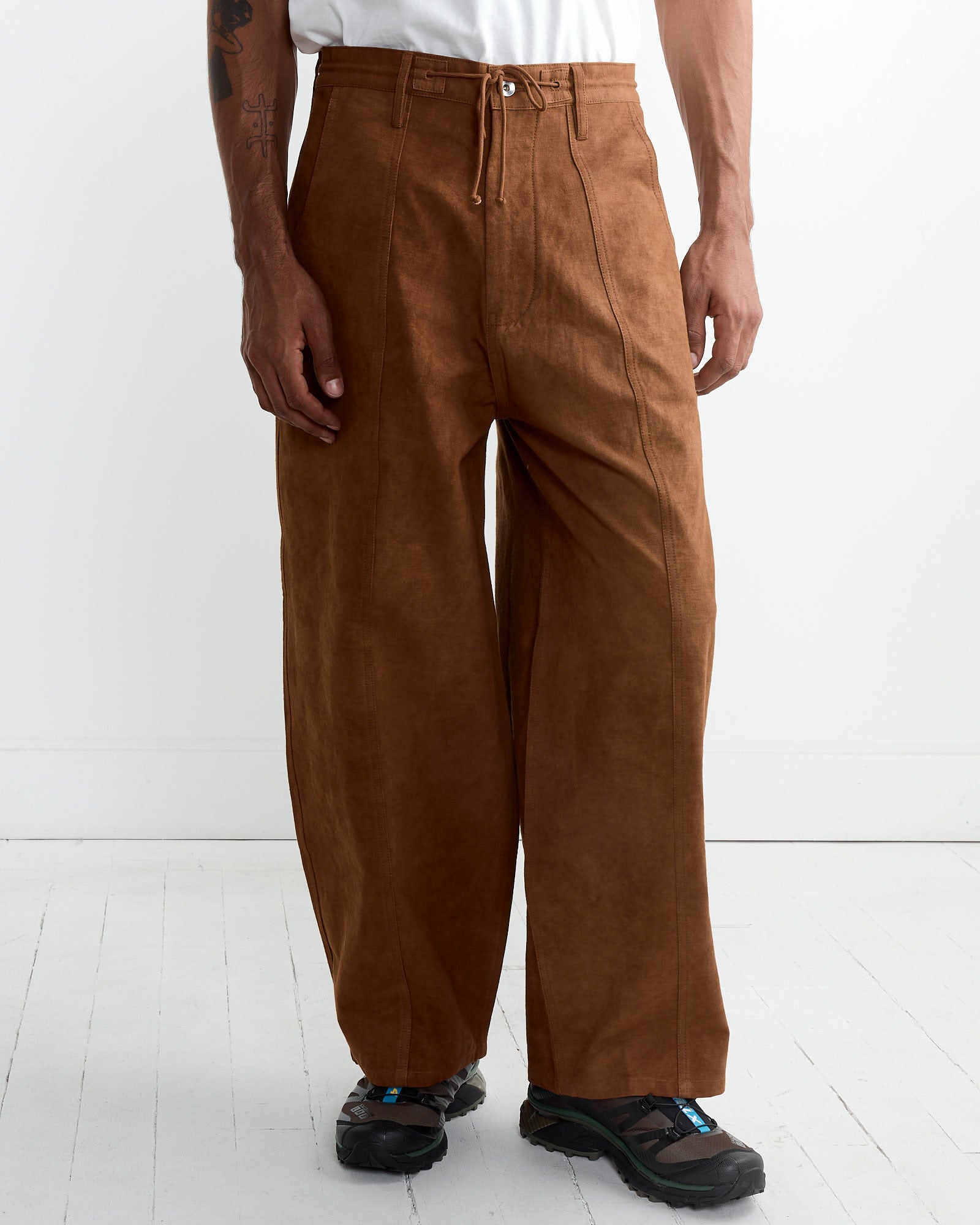 Story mfg Document Pant Bark Brown - Bark Brown / L (261522)