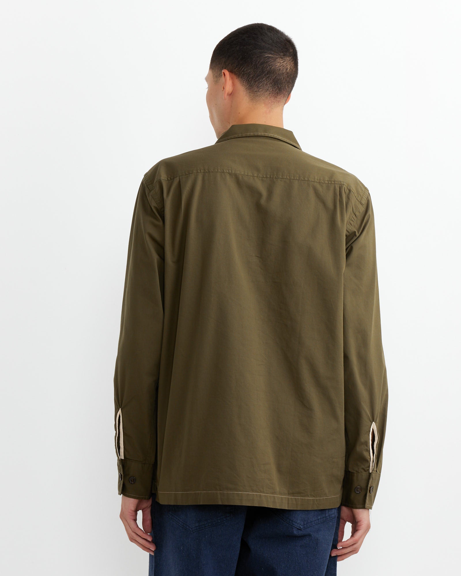 Universal Works Utility Shirt Olive - Olive / L (261576)