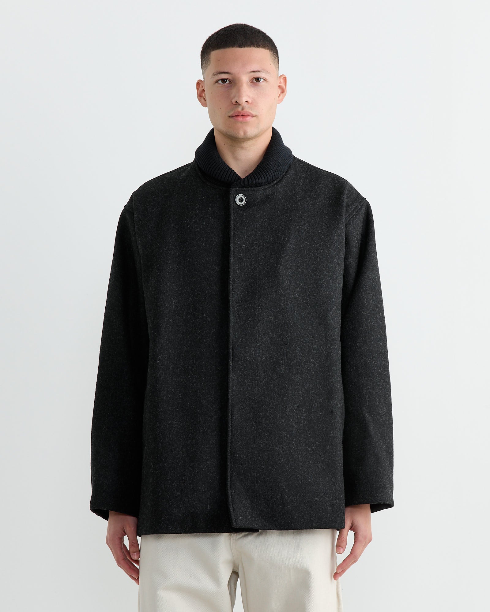 Atlas Coat in Charcoal