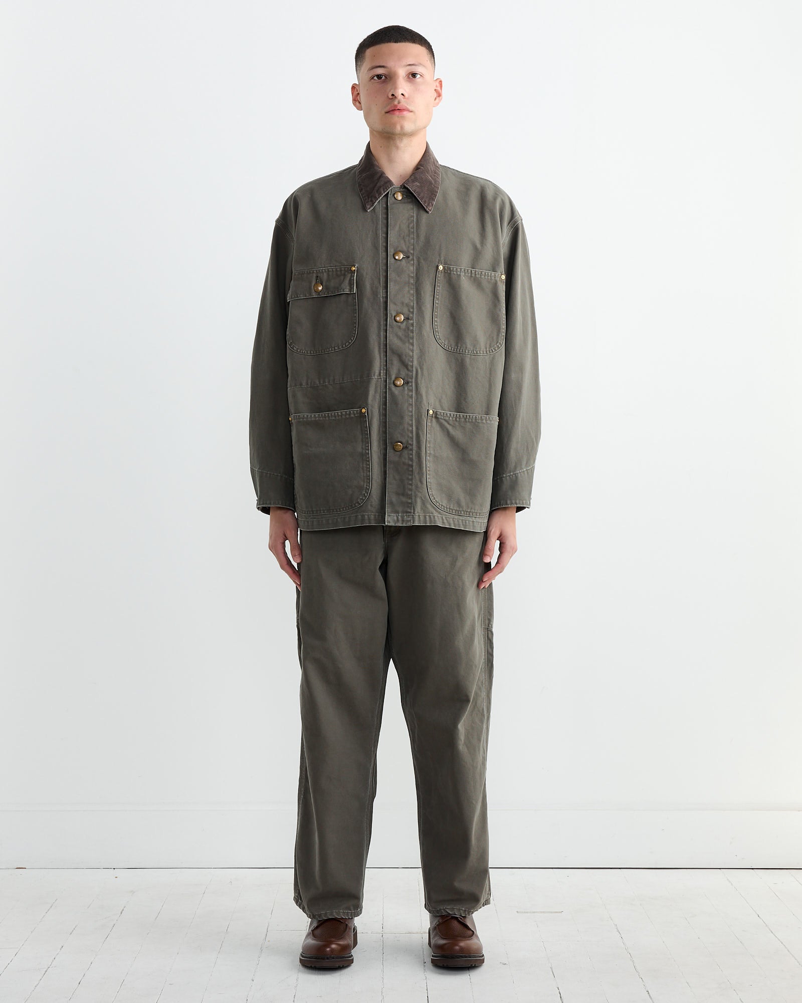 Orslow Relaxed Fit Coverall Army Green - Army Green / 2 (261880)