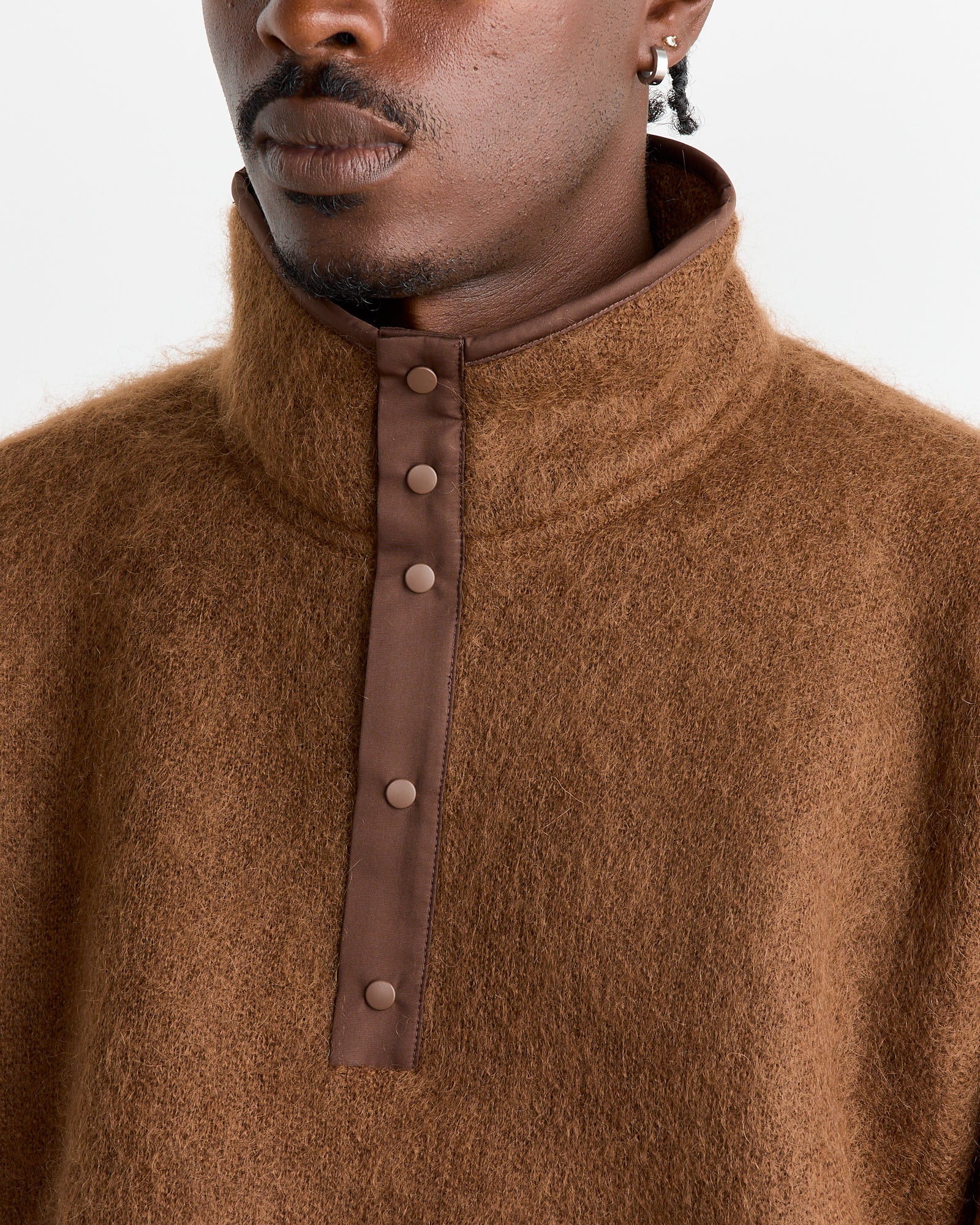 Nanamica Pullover Mohair Sweater Brown - Brown / M (261912)