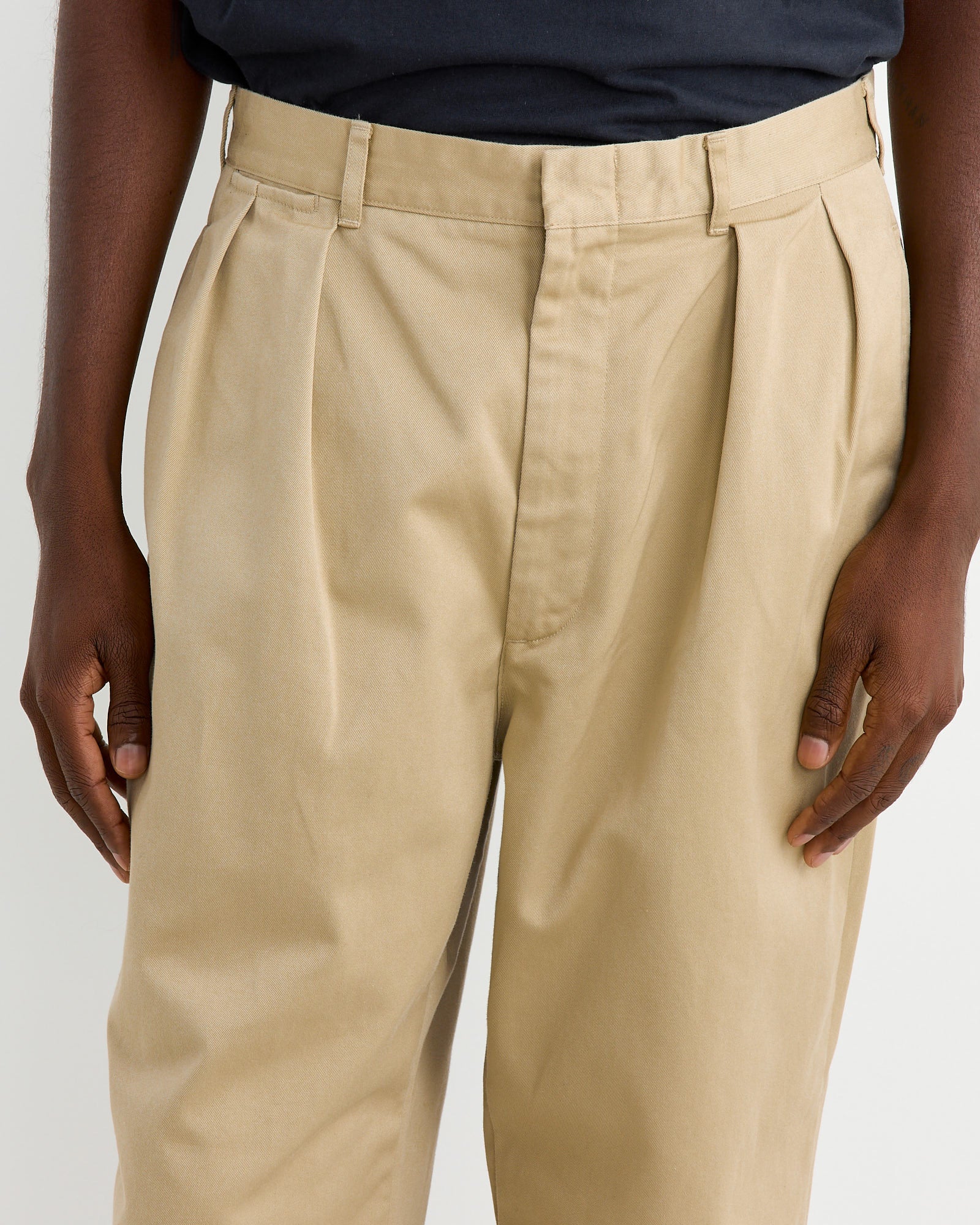 Nanamica Double Pleat Chino Pant Khaki - Khaki / 32 (261940)