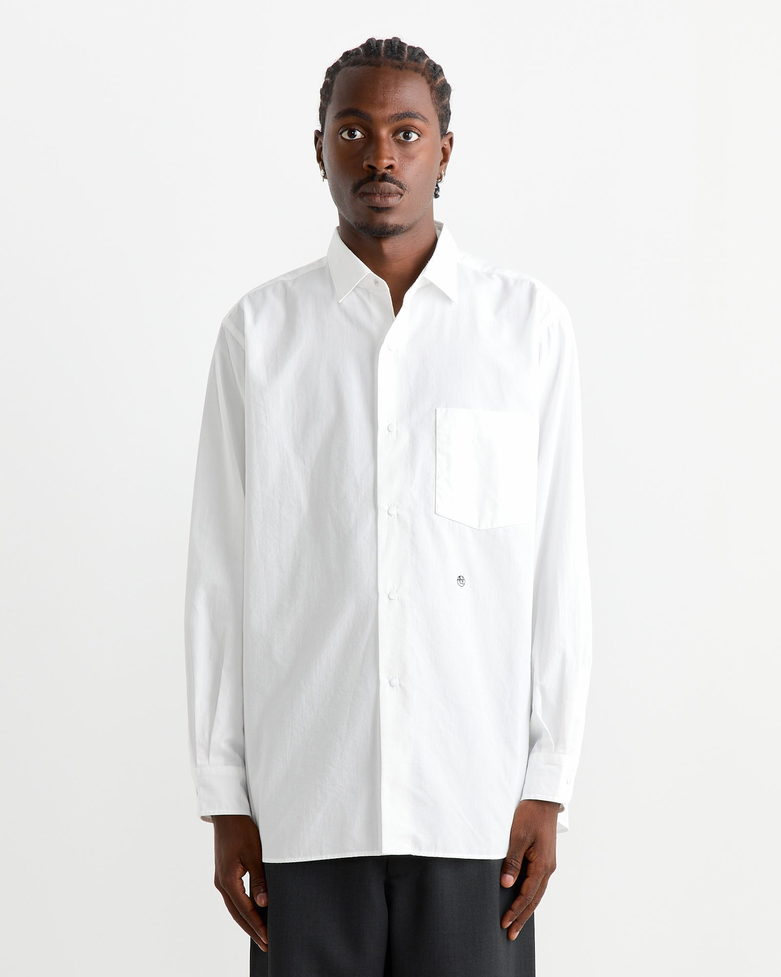 Nanamica Regular Collar Wind Shirt Off White - Off White / M (261948)