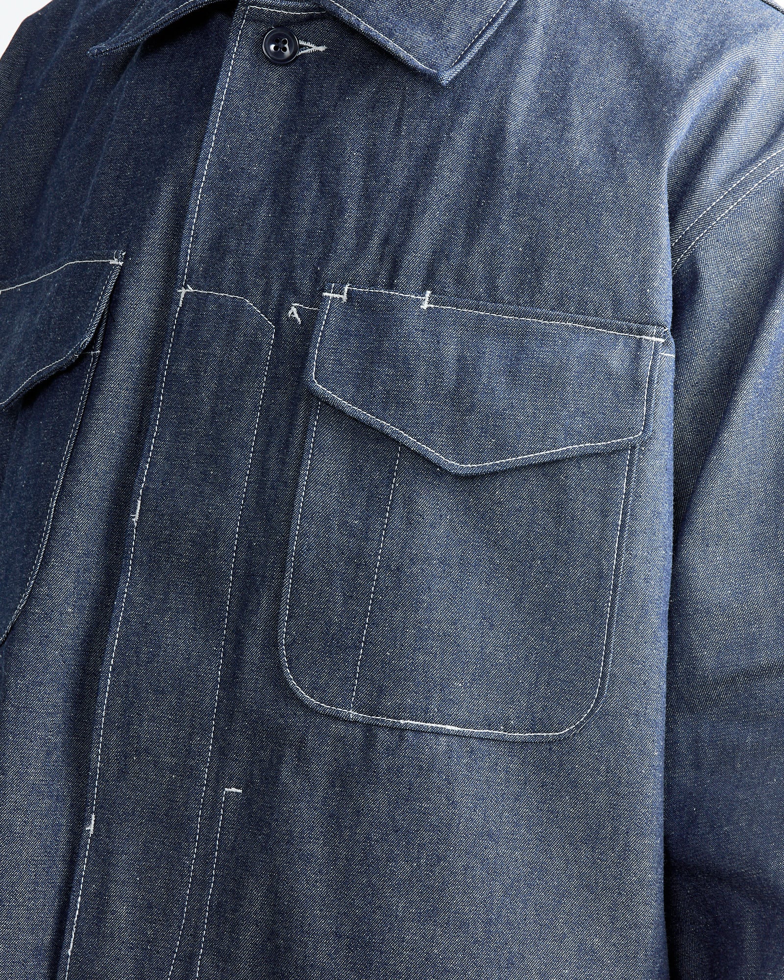 Engineered Garments MC Shirt Jacket Indigo - Indigo / L (261993)