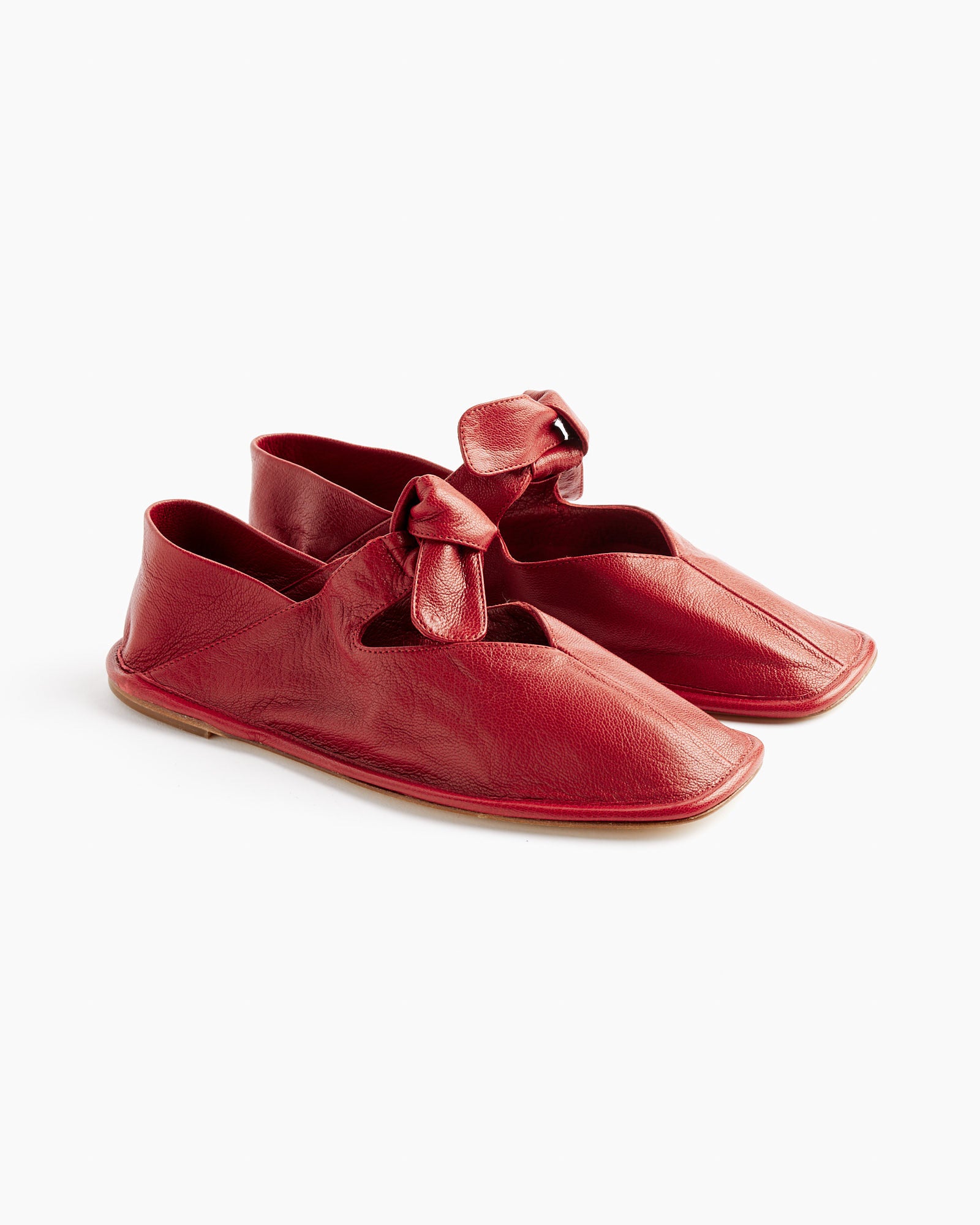 Llasada Front-Knot Pump in Chili Red - Chili Red / 37 (262019)