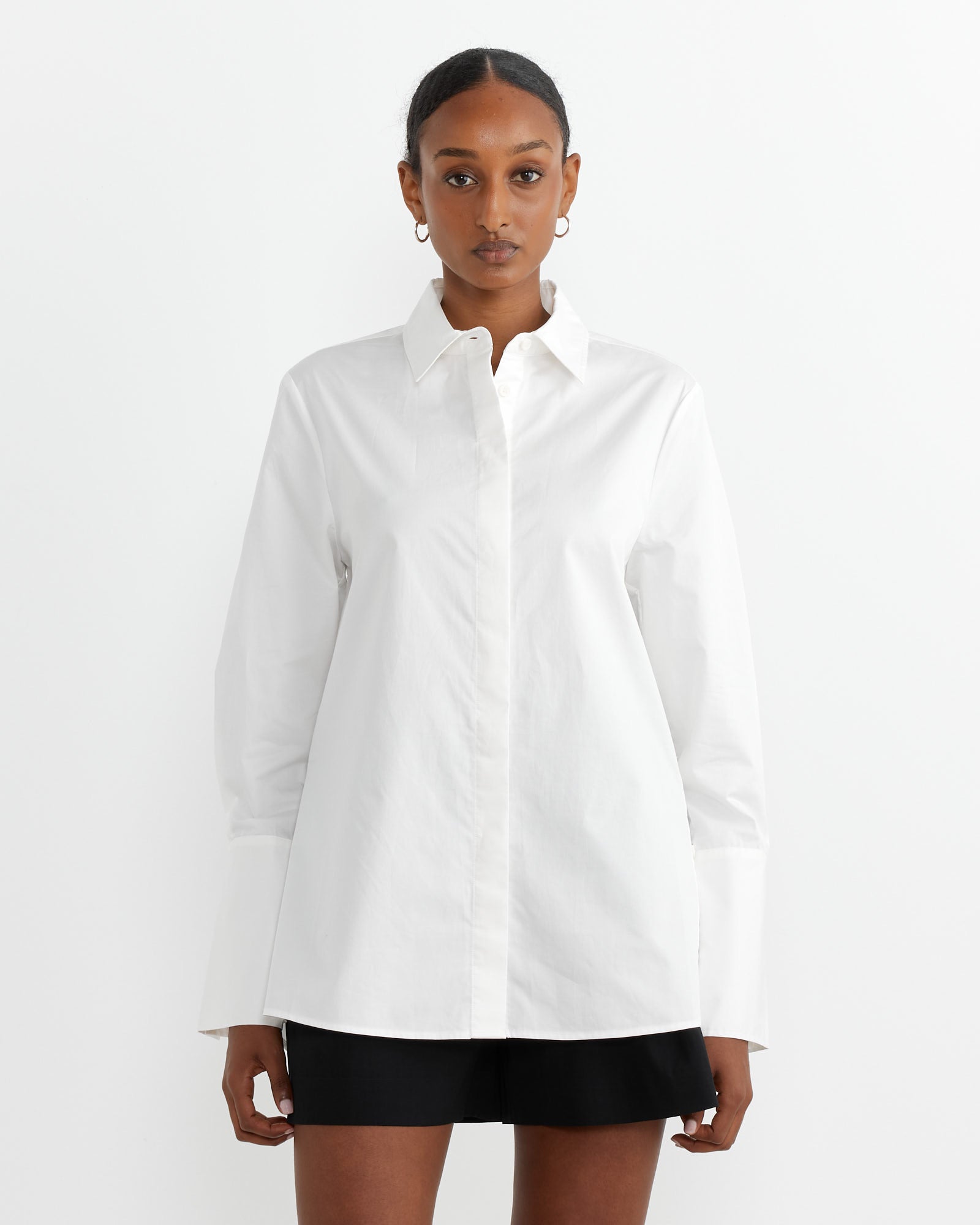 St. Agni Wrap Shirt White - White / XS (262051)