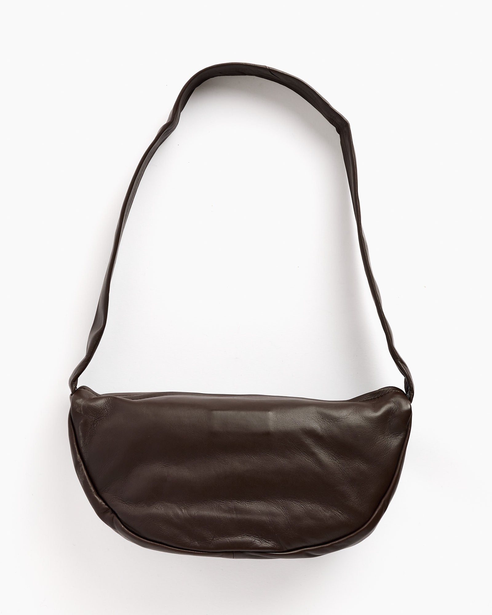 Soft Crescent Bag in Chocolate