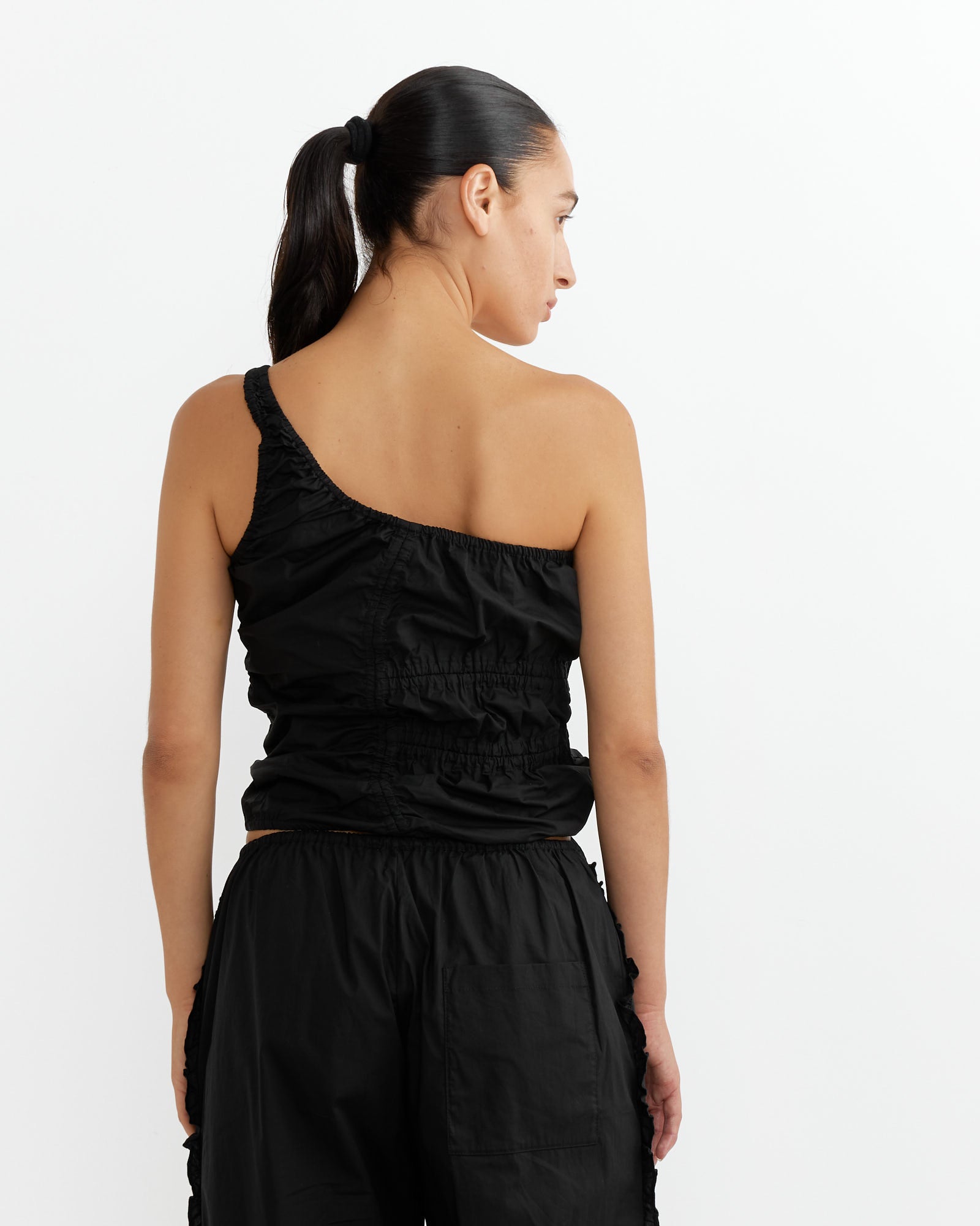 Scrunchie Top in Black