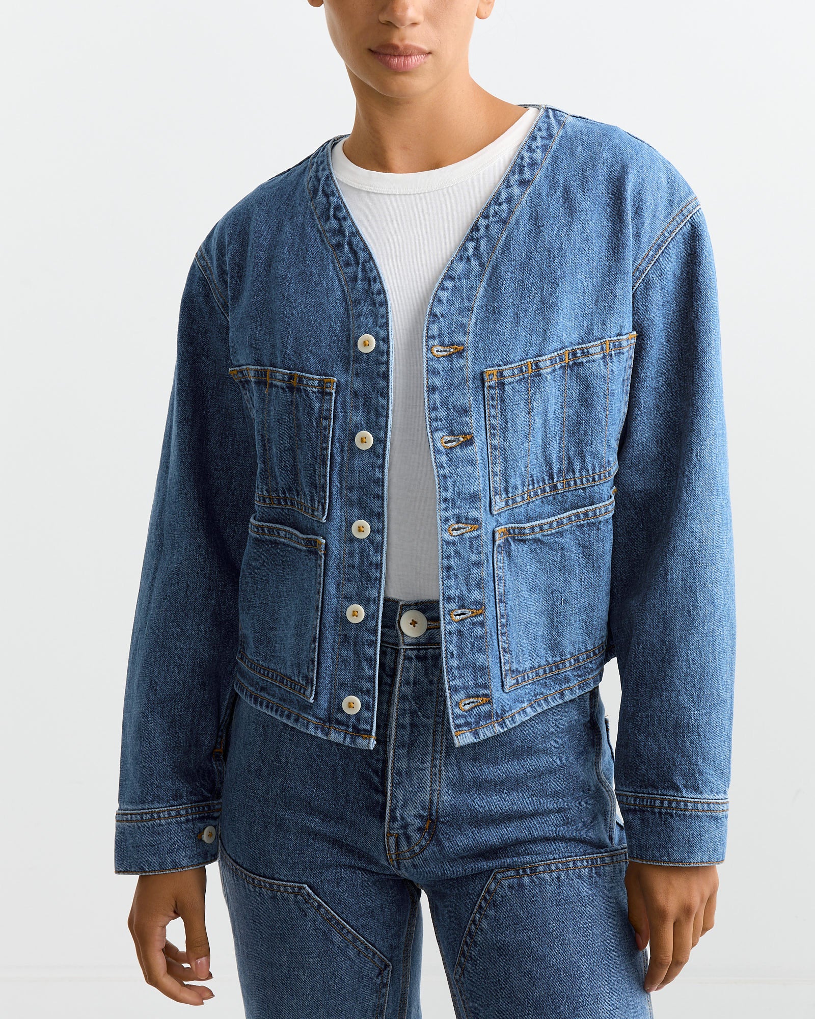 Jesse Kamm Studio Jacket Cowboy Blue - Cowboy Blue / XS/S (262171)