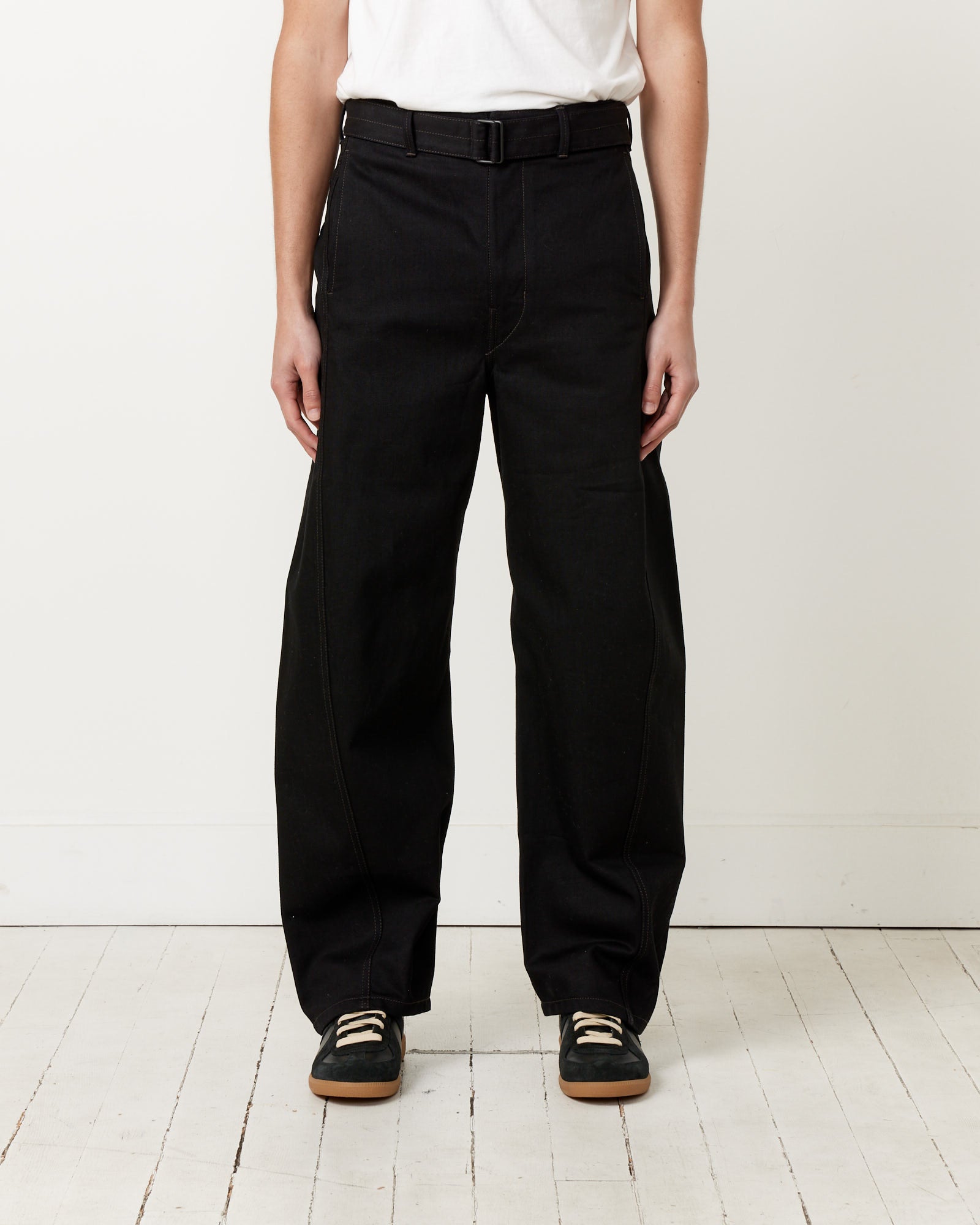 Lemaire Twisted Belted Pant Black - Black / S (262277)