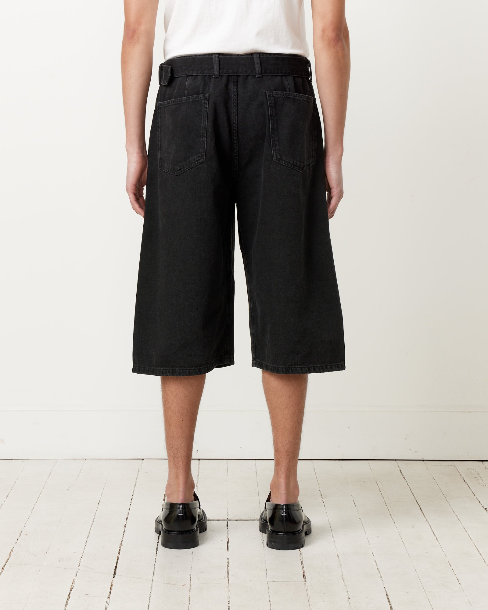 Lemaire Twisted Belted Short Bleached Black - Bleached Black / 48 (262281)