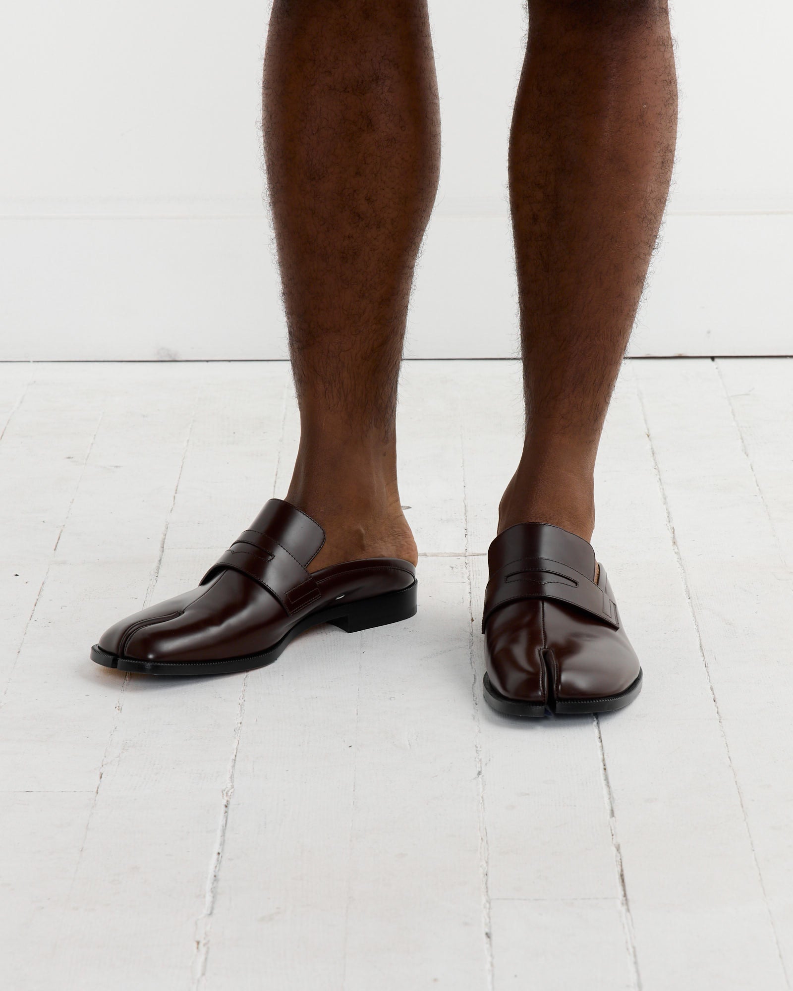 Tabi Loafer Mule in Brown