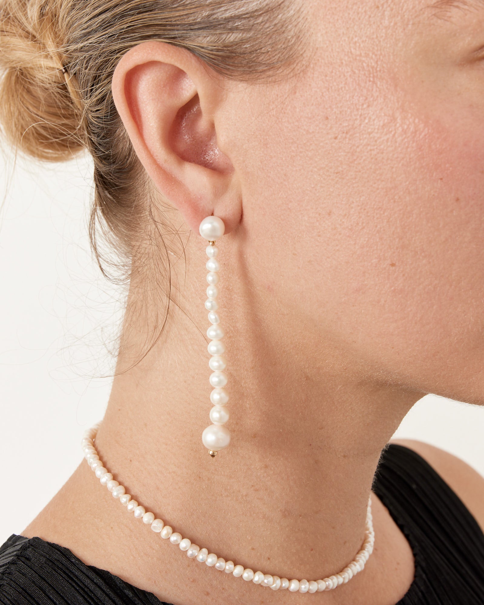 Gertrude Earrings in Gold Plated/Pearl - Default Title (262427)