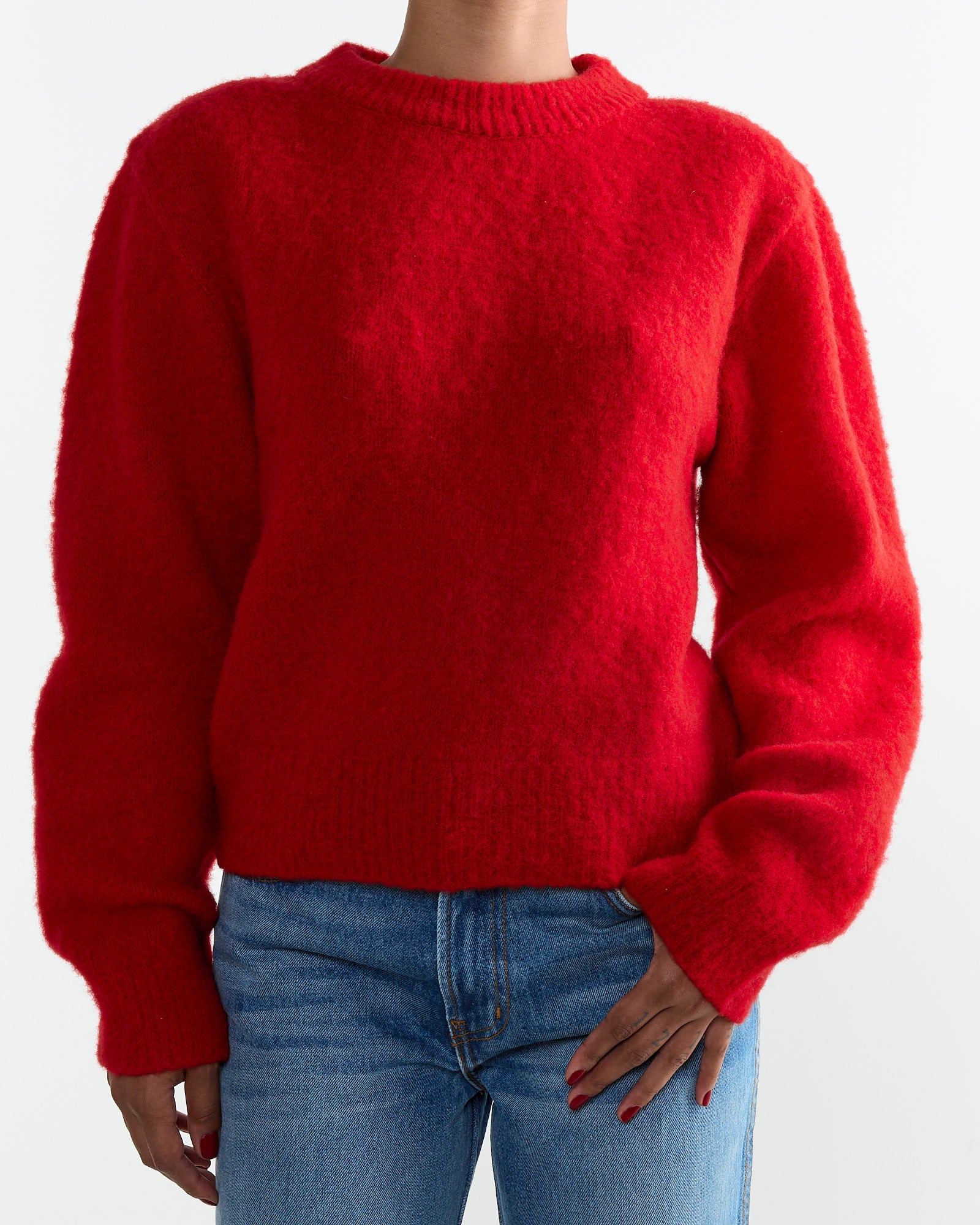 Amomento Furry Brushed Knit Red - Red / 1 (262458)