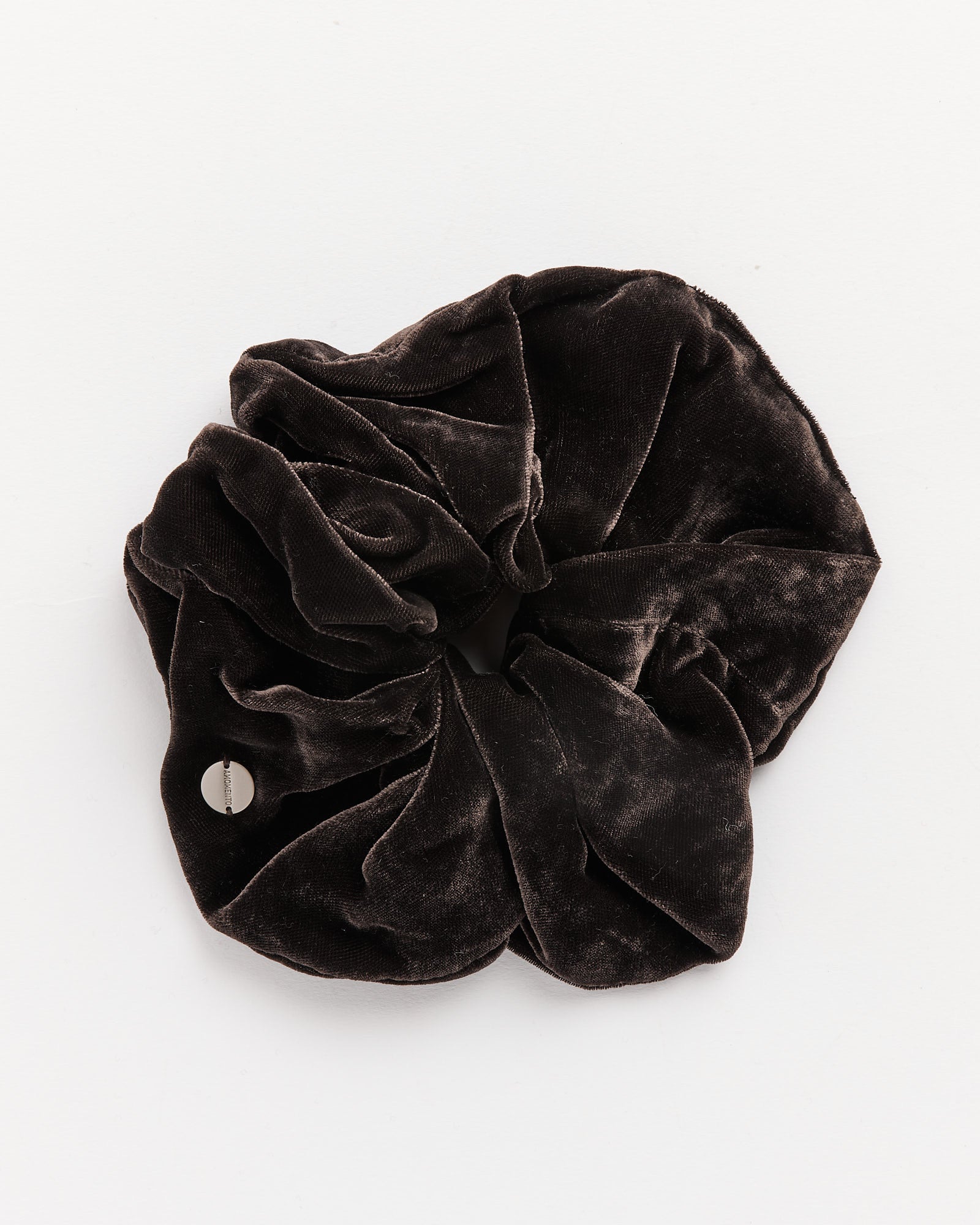 Amomento Velvet Scrunchie Dark Brown - Dark Brown / OS (262465)