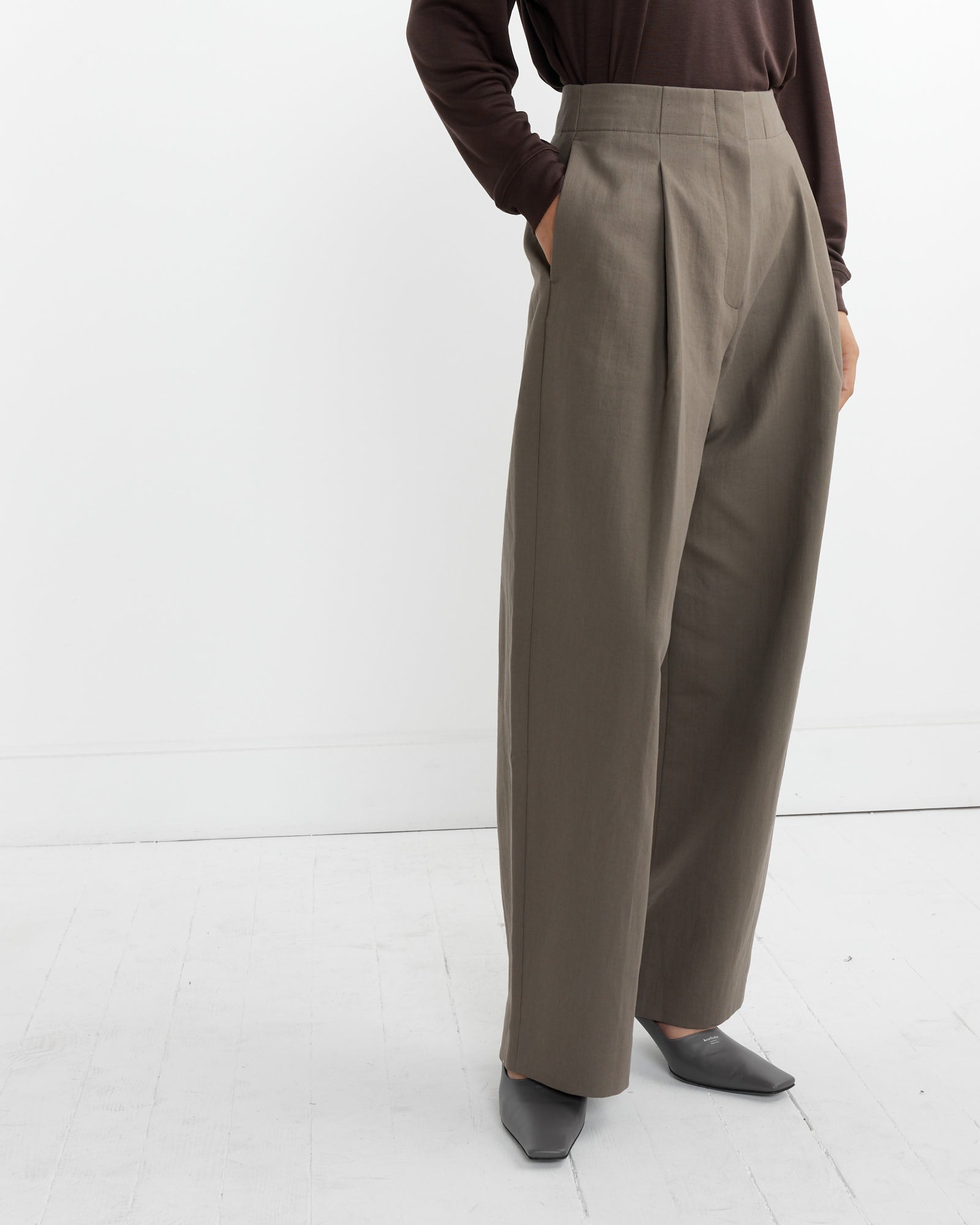 Studio Nicholson Ansell Pant Fossil - Fossil / 6 (262501)