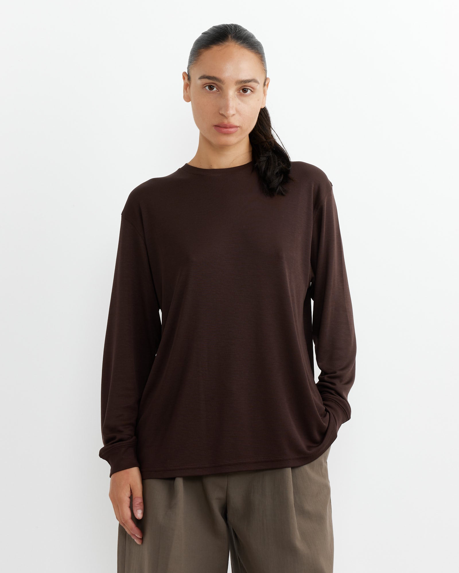 Simmons Top in Chocolate Brown