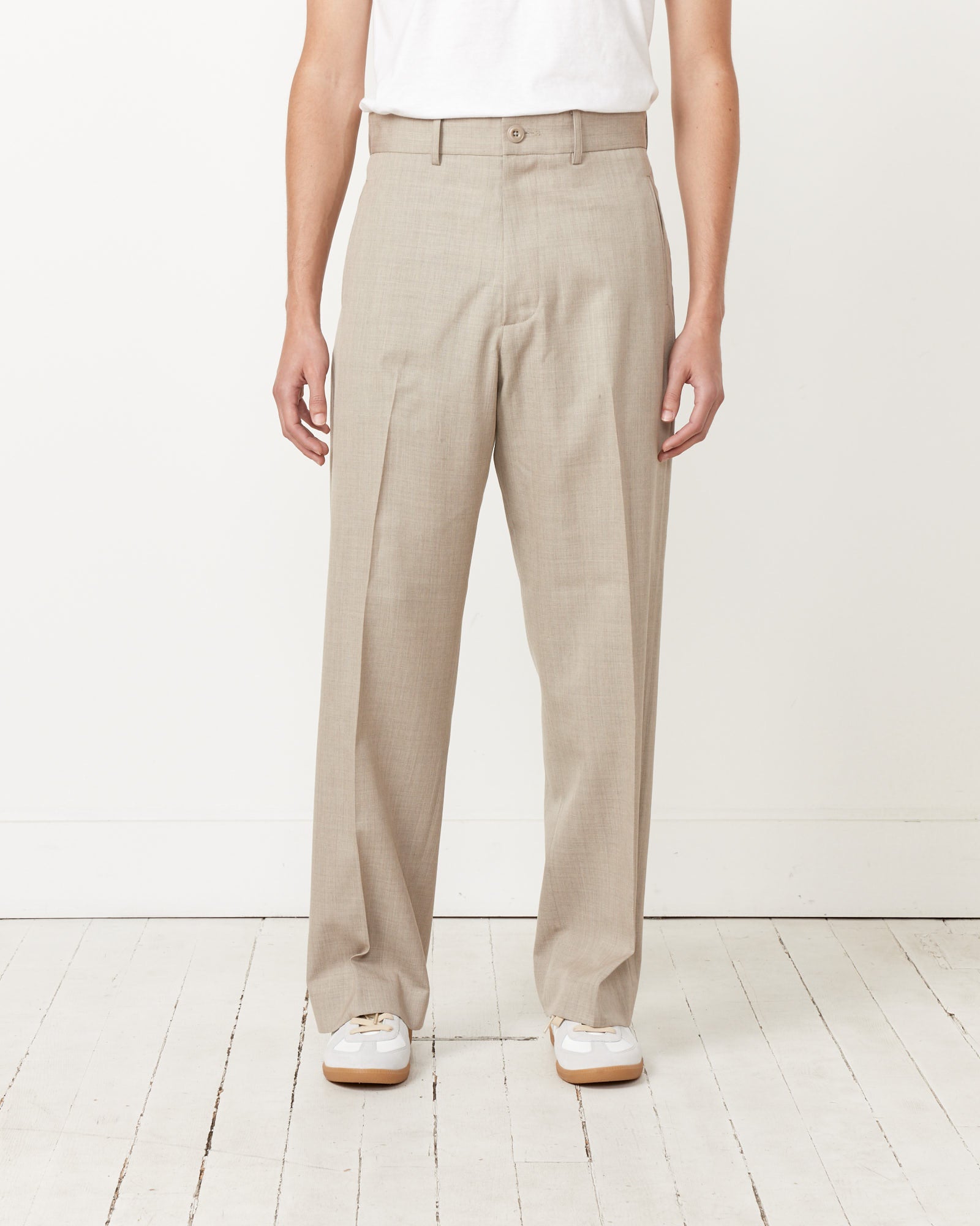 Jazz Pant Wool Gabardine in Greige