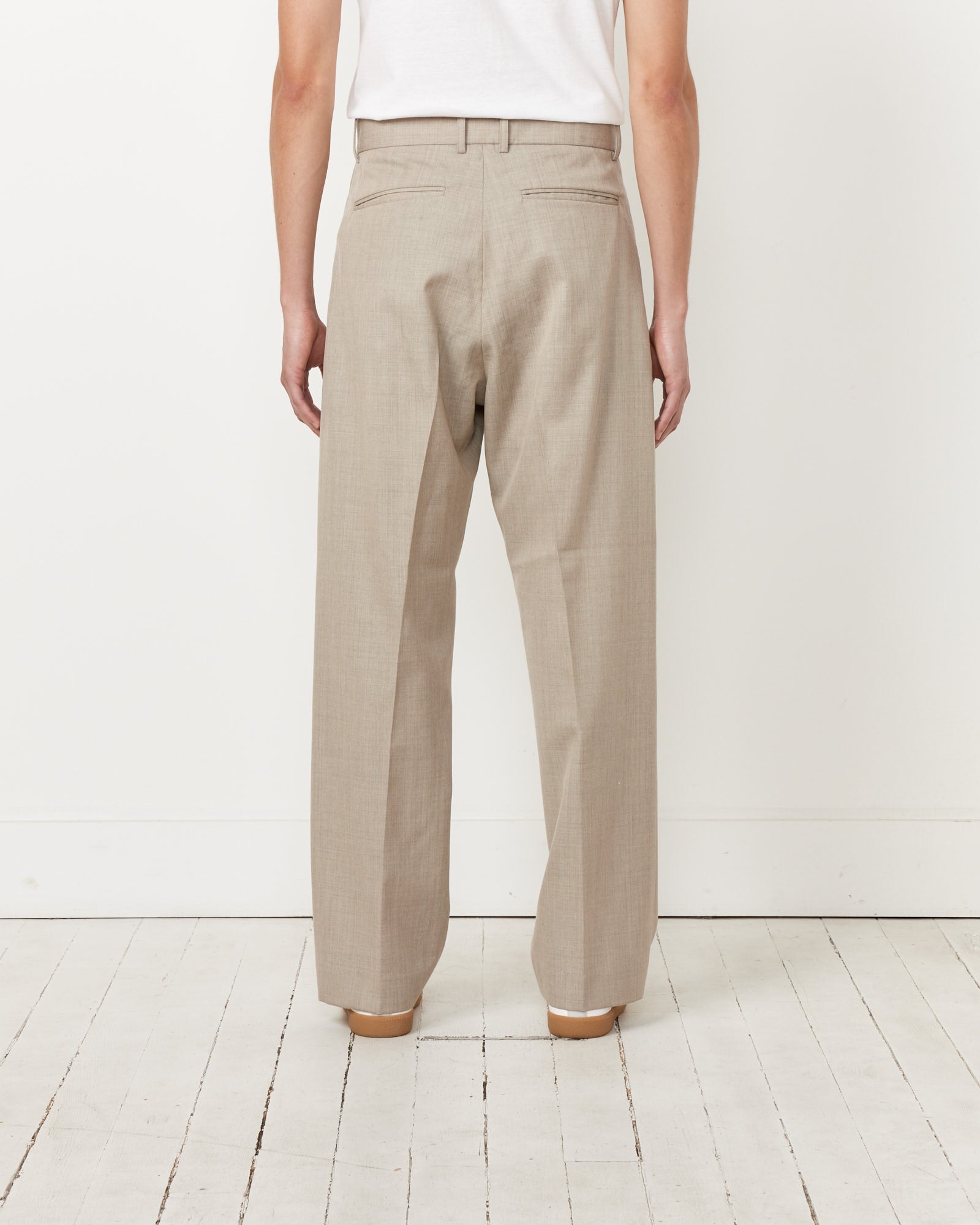 Jazz Pant Wool Gabardine in Greige