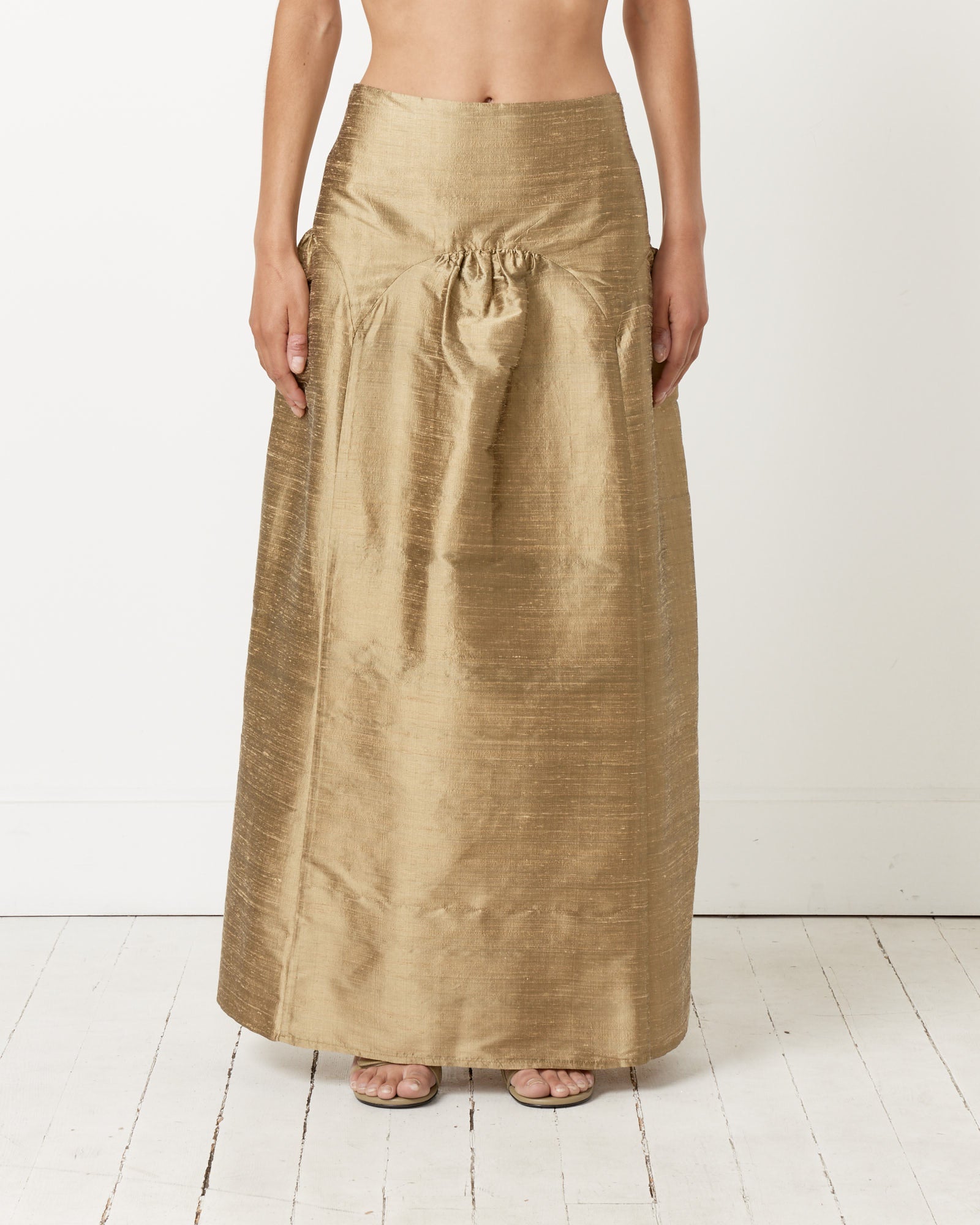 Paloma Wool Pallon Skirt Gold - Gold / 36 (262619)