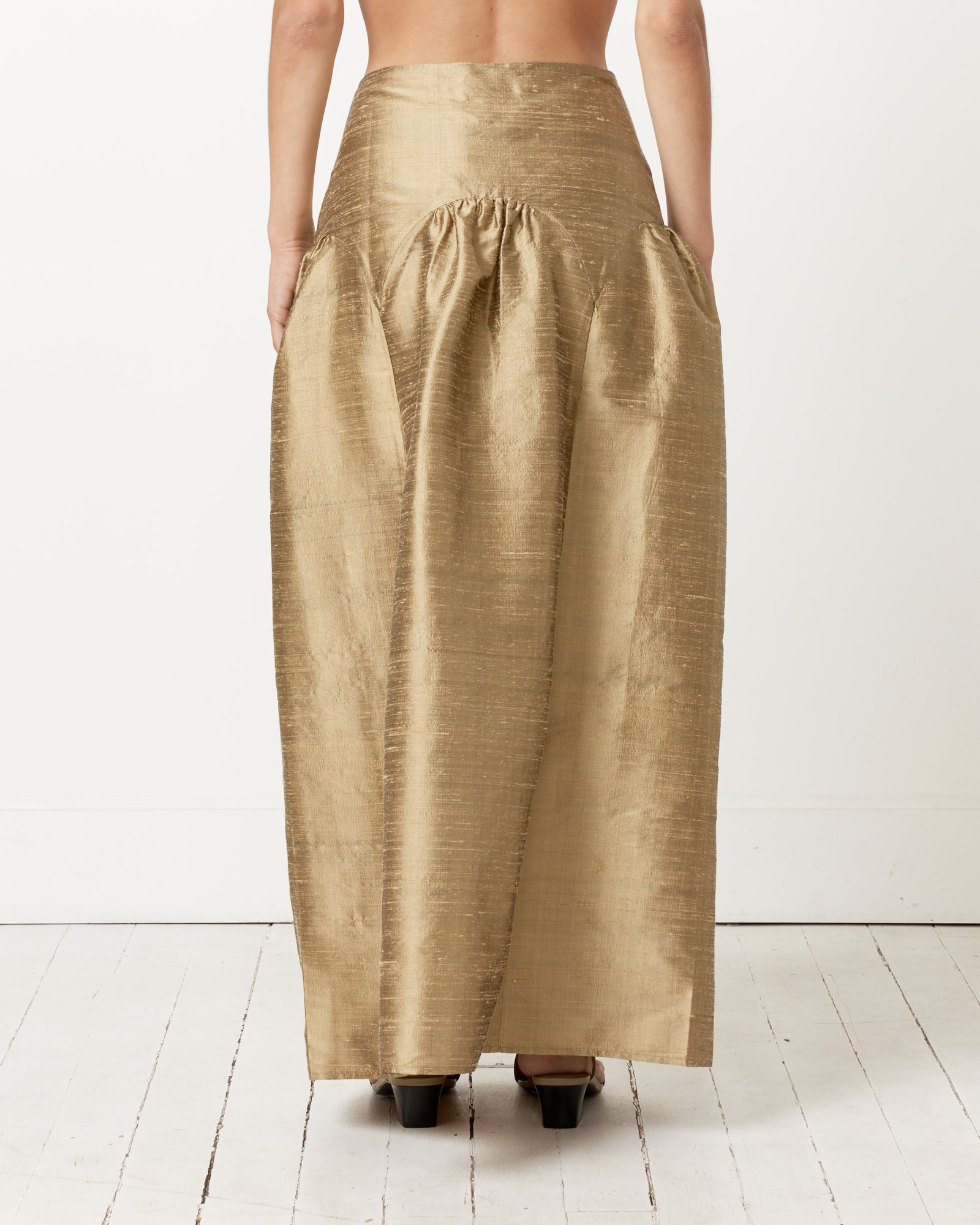 Paloma Wool Pallon Skirt Gold - Gold / 36 (262619)