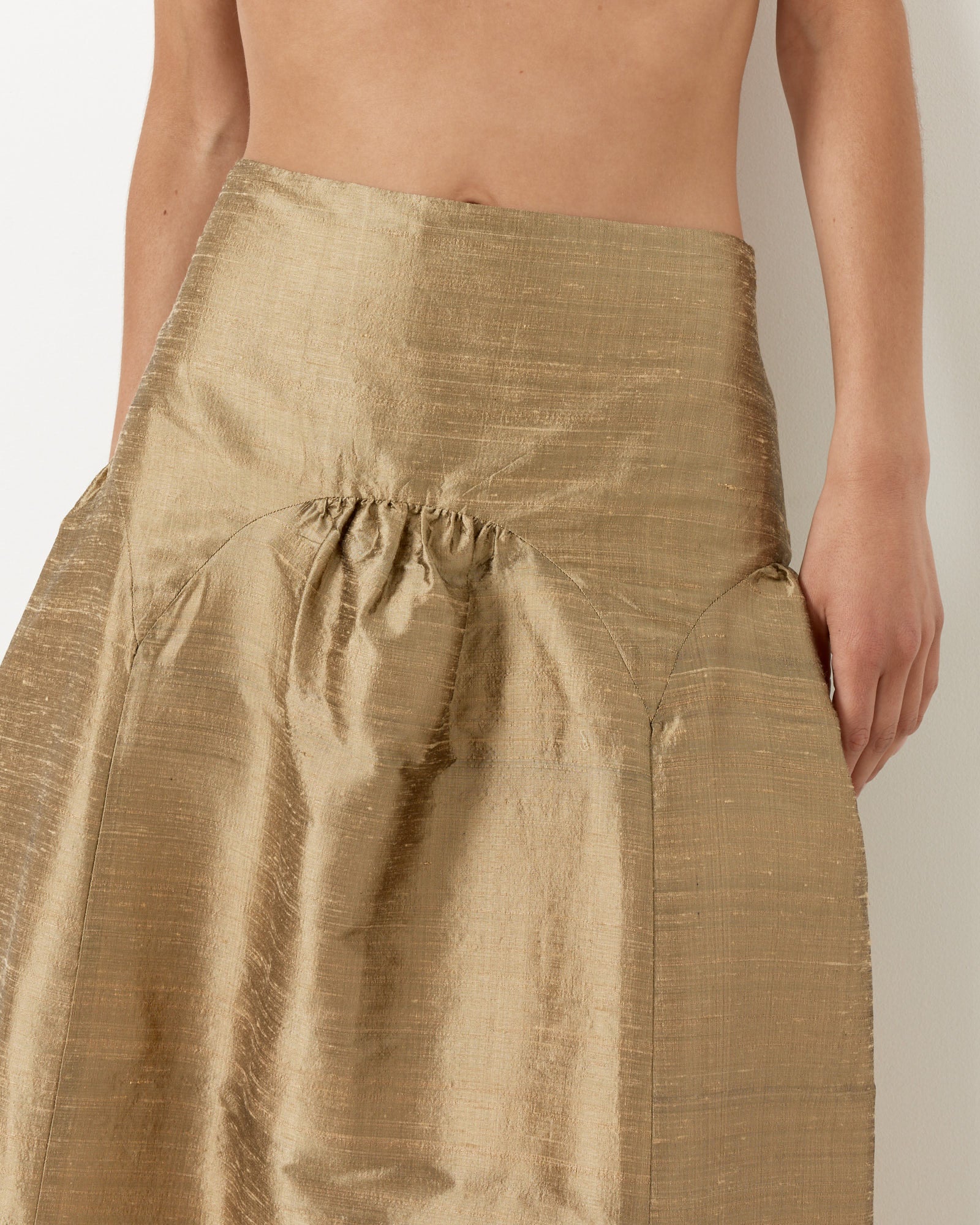 Paloma Wool Pallon Skirt Gold - Gold / 36 (262619)