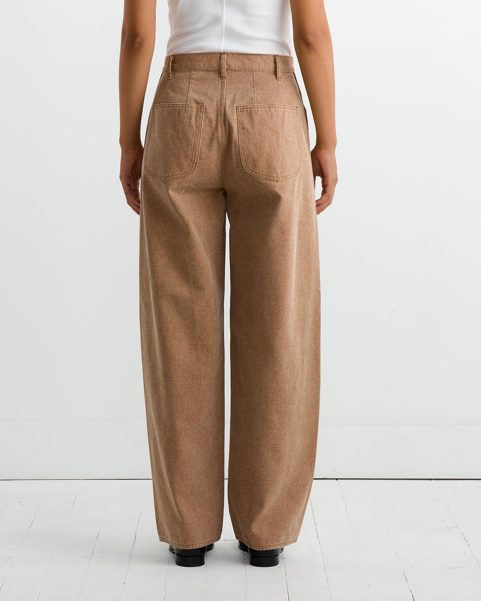 Canvas Pant in Light Brown