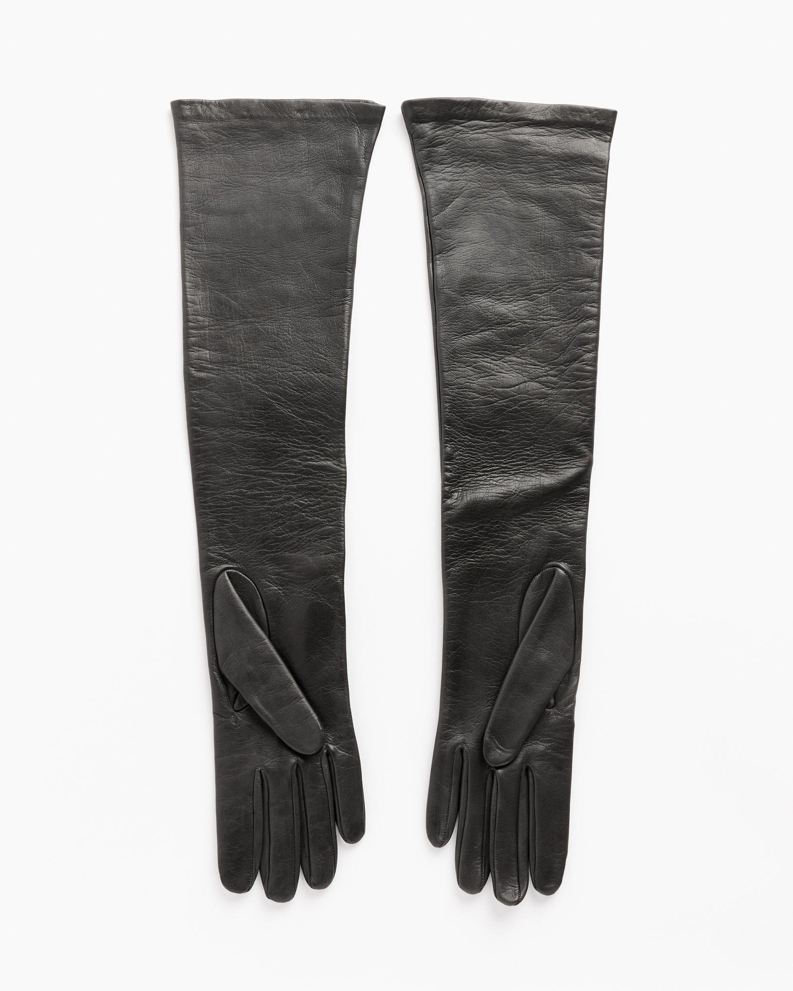 Leather Gloves in Grey