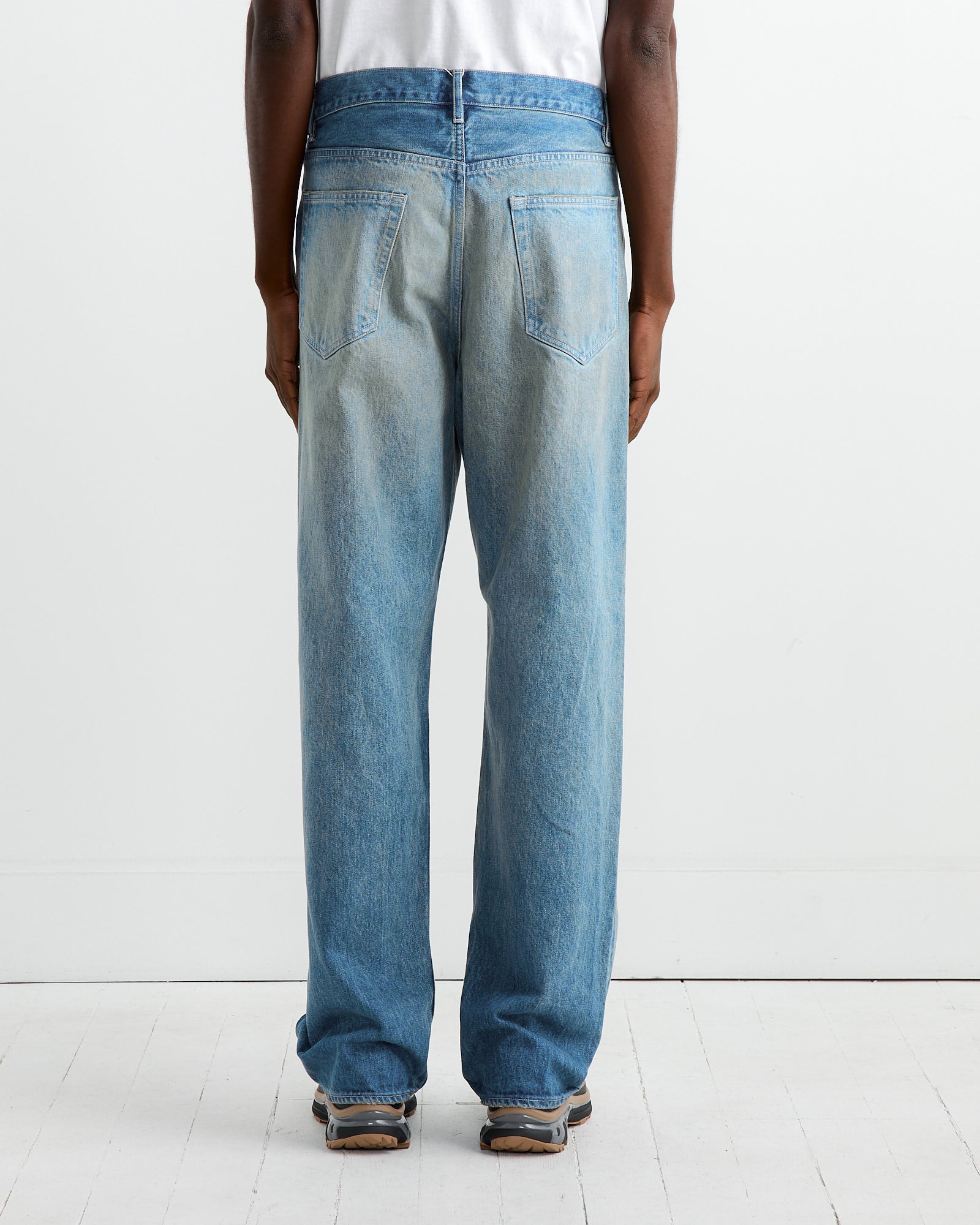 Auralee Selvedge Heavy Denim Wide Pant Faded Indigo - Faded Indigo / 4 (262910)