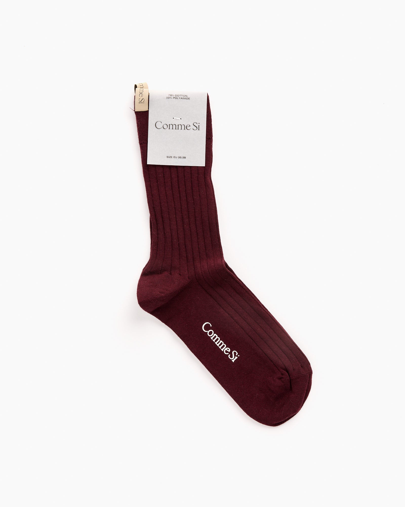 The Yves Socks in Maroon