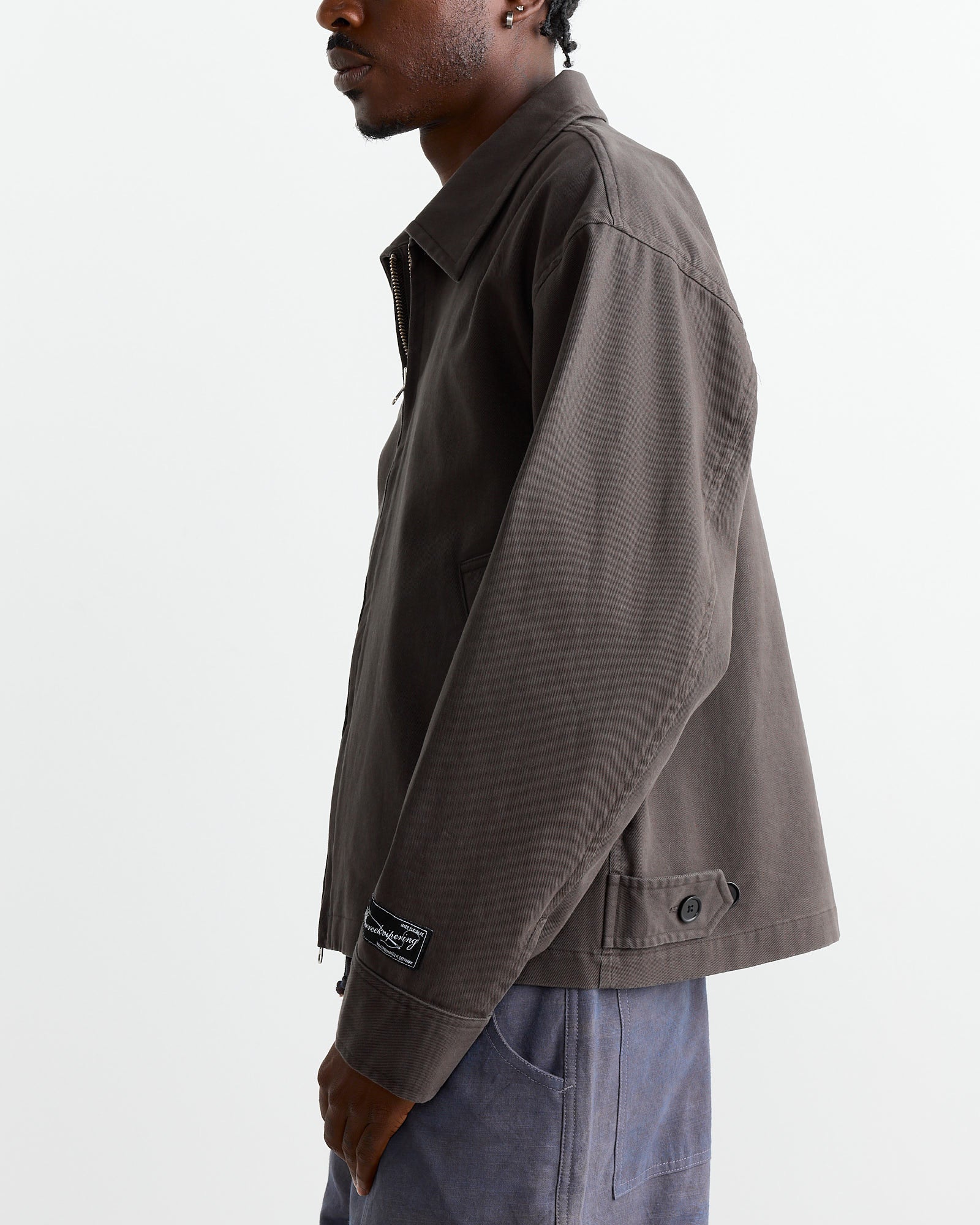 mfpen Work Jacket Black Washed Twill - Black Washed Twill / M (263084)