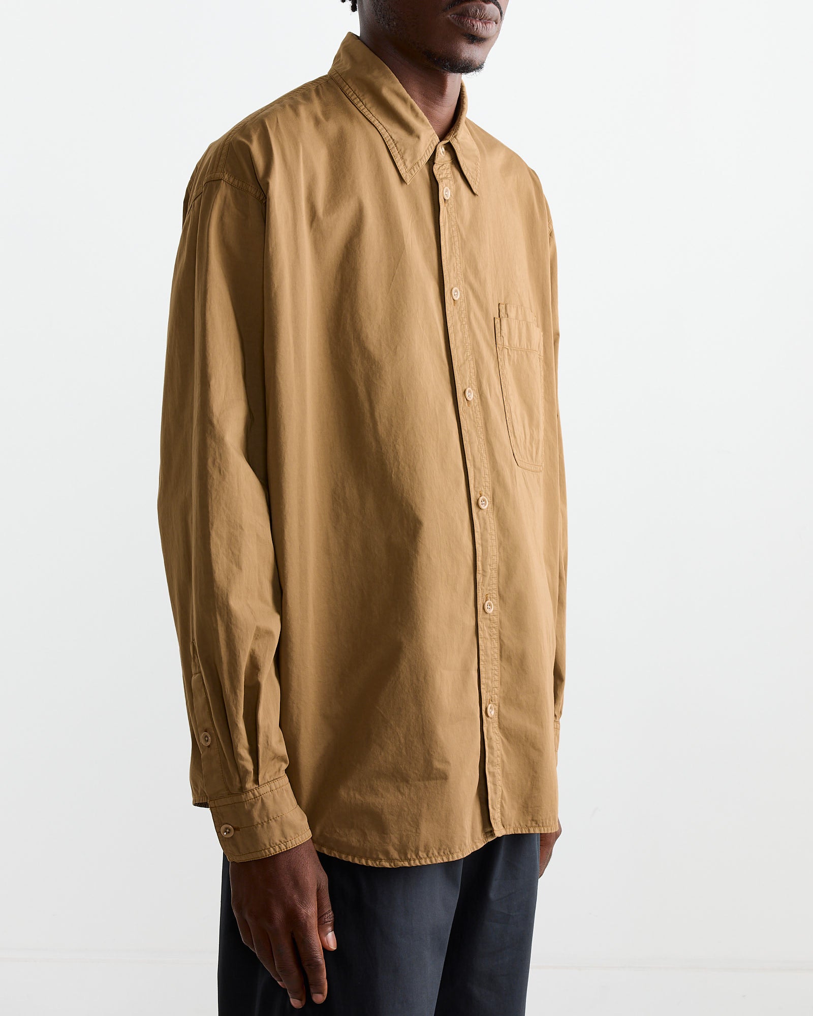 Relaxed Workwear Shirt in Cub Brown