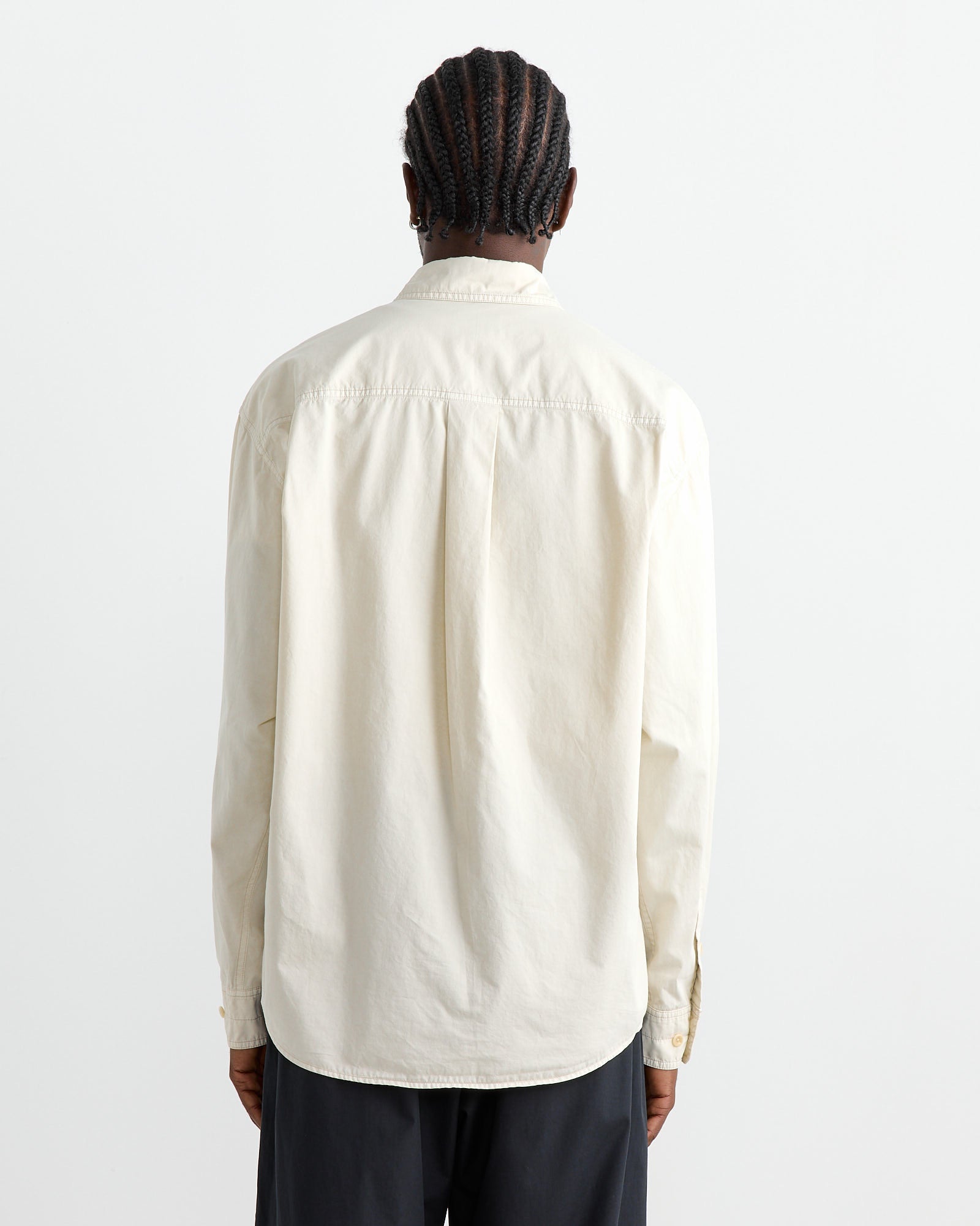 Relaxed Workwear Shirt in Creamy White