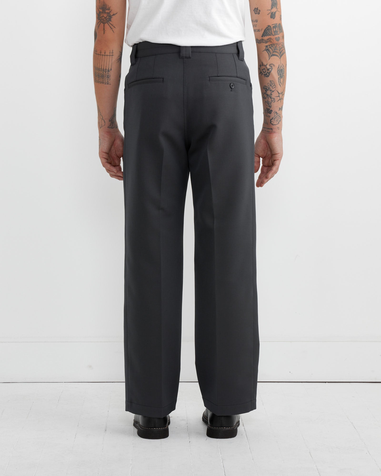 Lemaire Straight Pant Dark Grey - Dark Grey / 48 (263123)