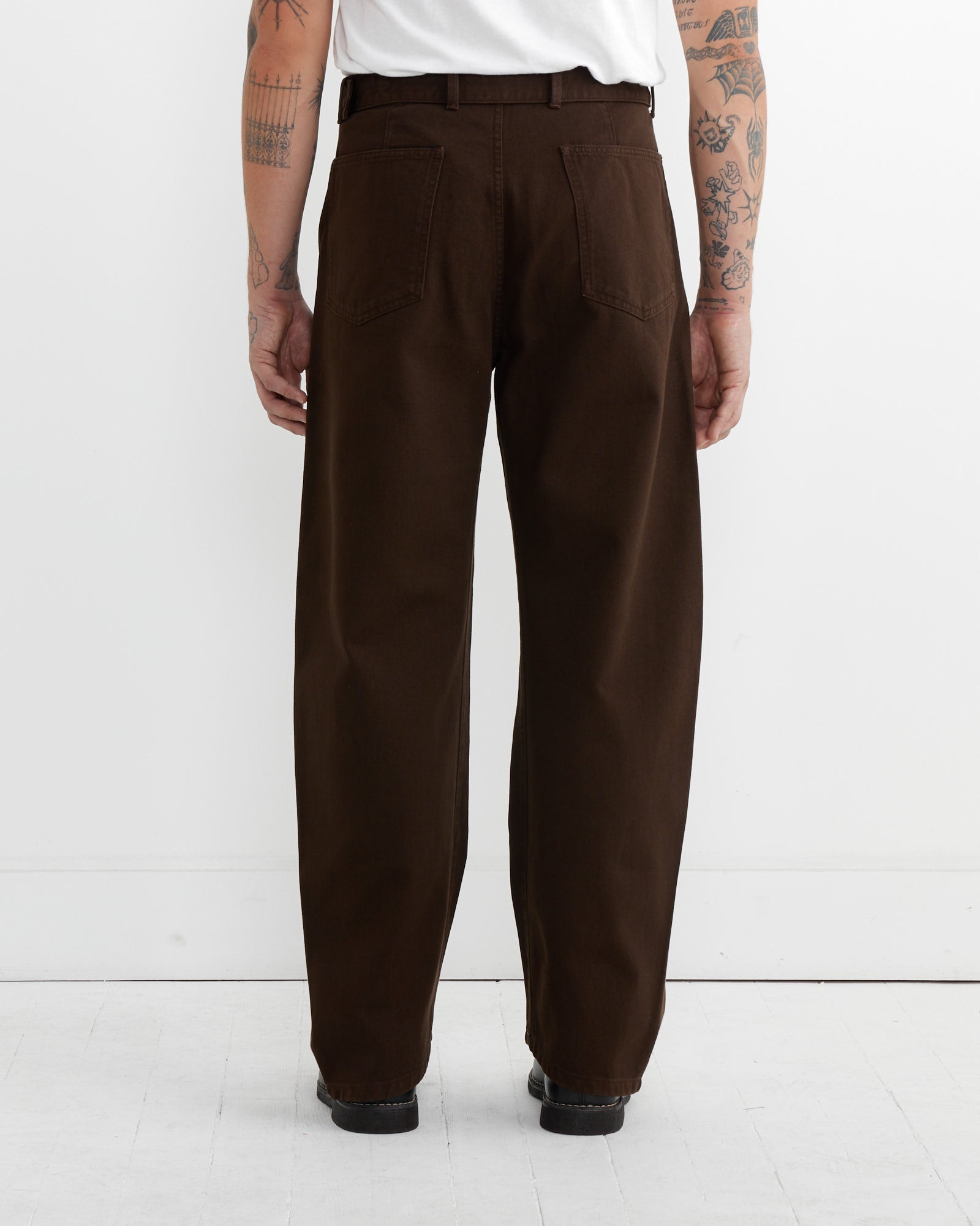 Twisted Belted Pant in Espresso