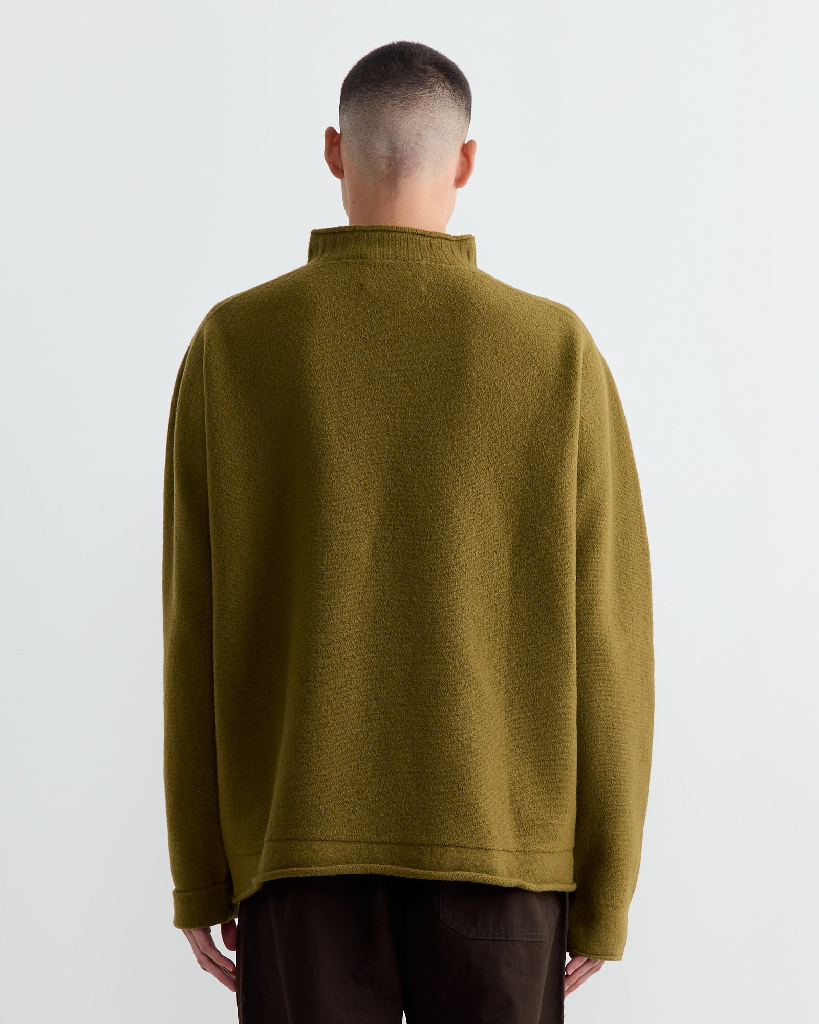 MHL Felted Guernsey Jumper Fresh Olive - Fresh Olive / L (263231)