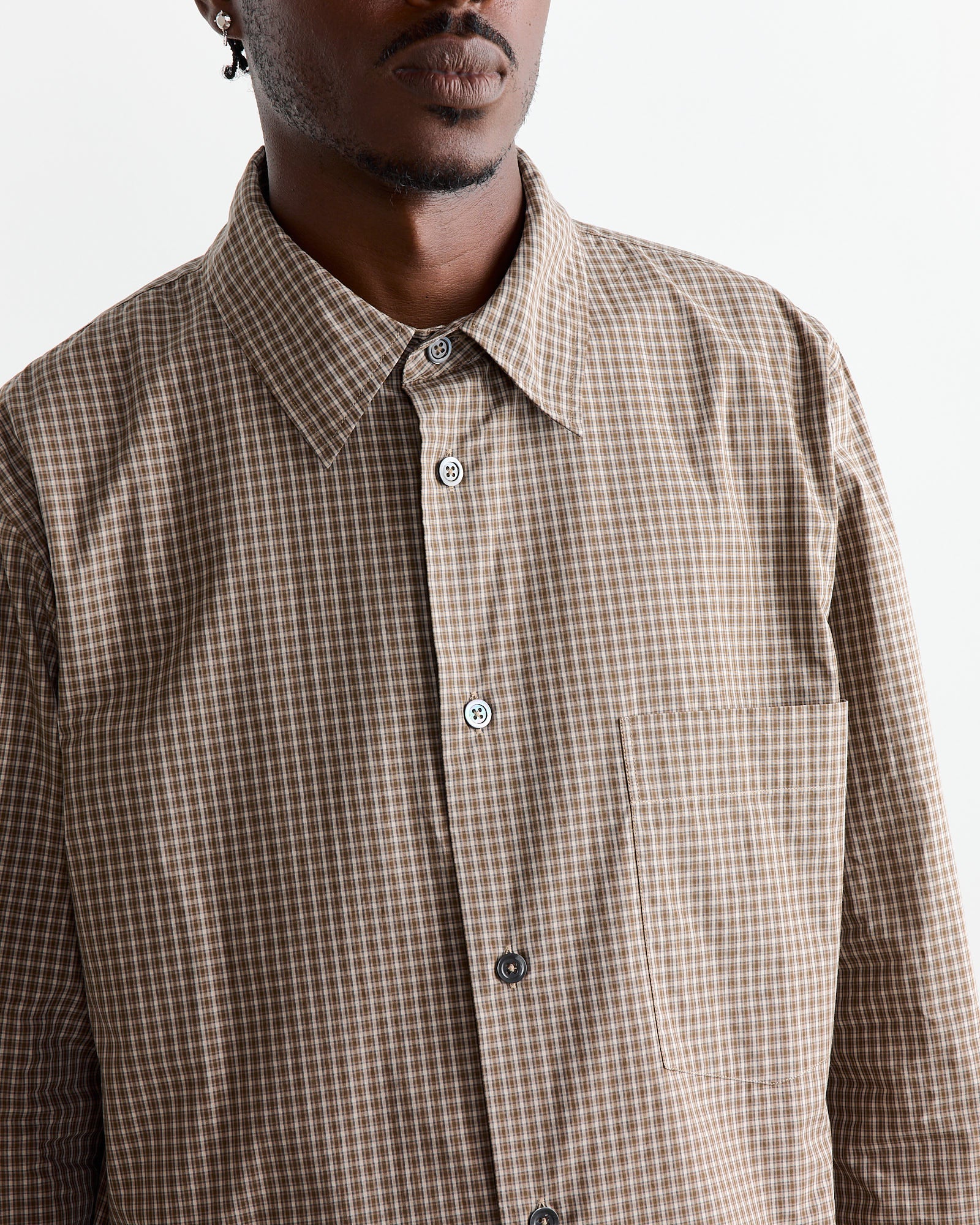 Basic Shirt in Stone/Khaki