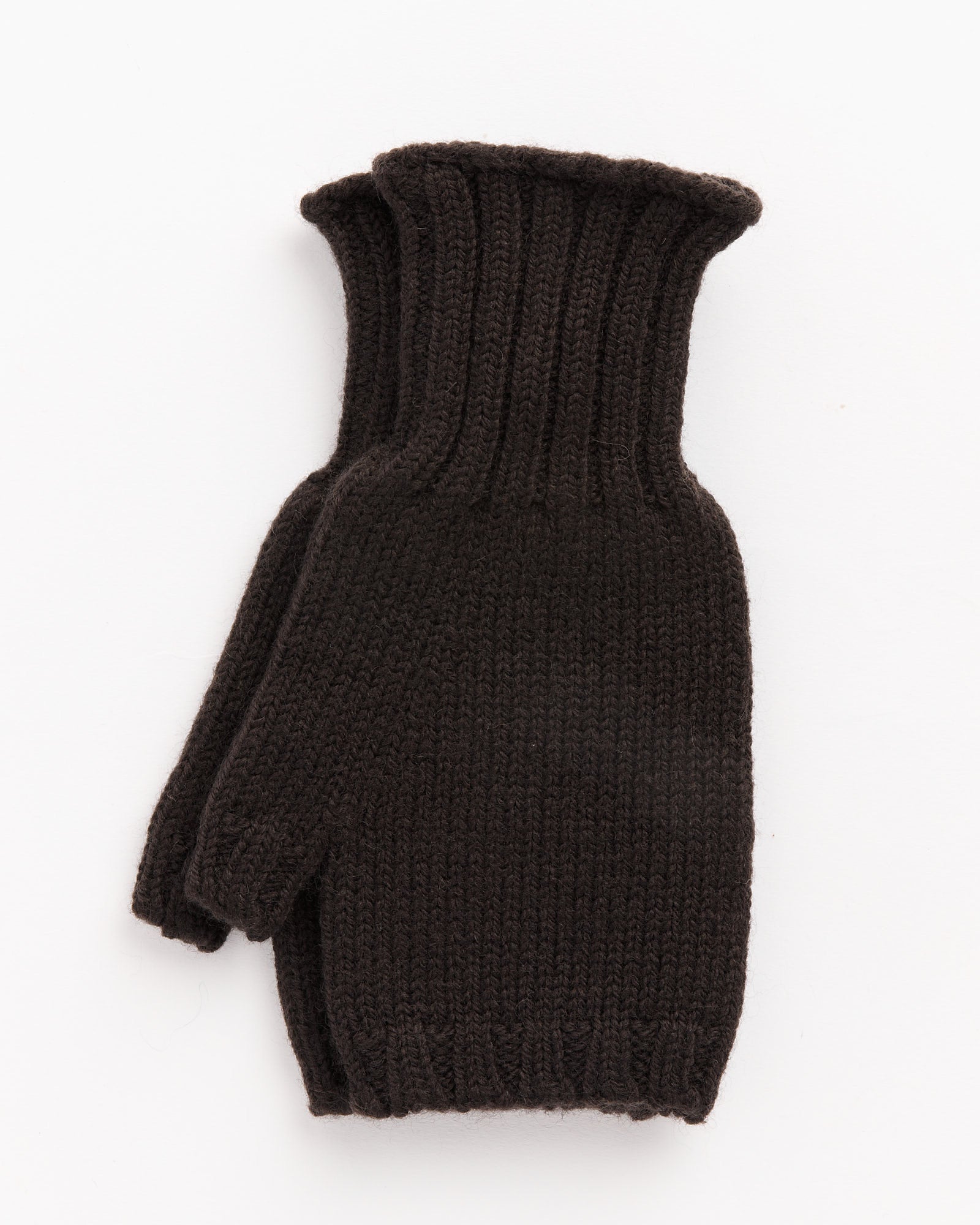 MHL Chunky Fingerless Glove Dark Brown - Dark Brown / OS (263259)