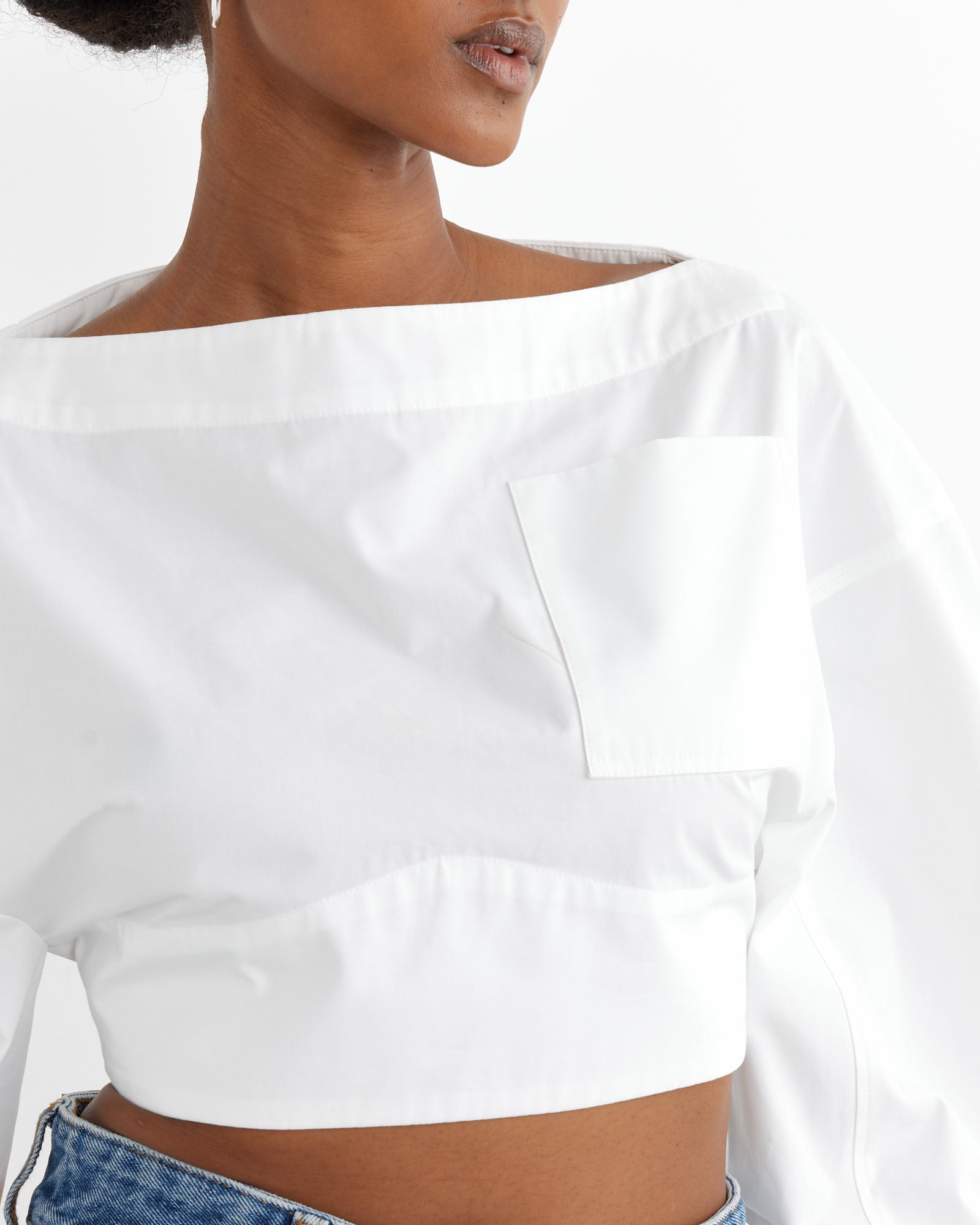 Le Haut Casaco Top in White