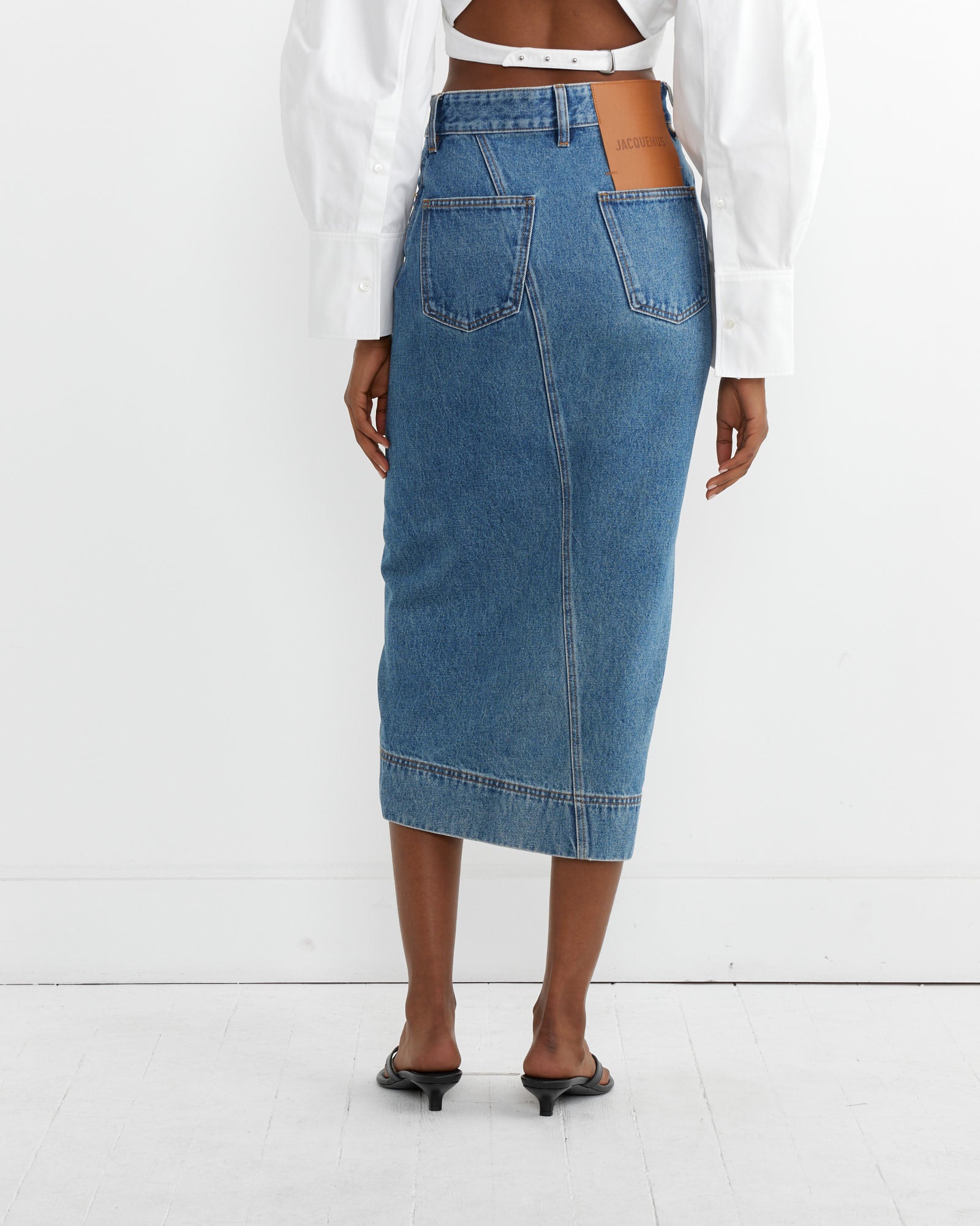 Jacquemus La Jupe De-Nimes Skirt Blue/Tabac - Blue/Tabac / 25 (263300)