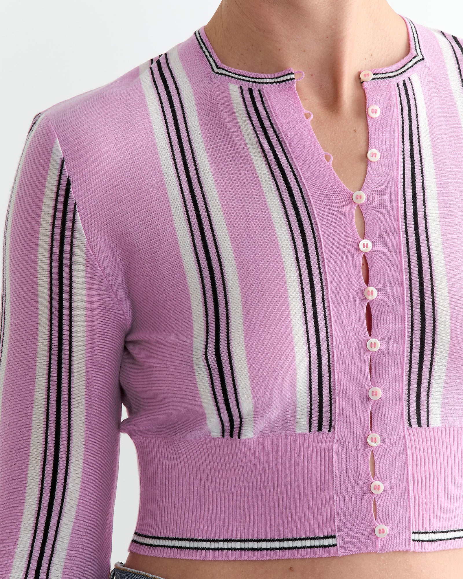 Jacquemus Spiaggia Cardigan Multi/Pink - Multi/Pink / 40 (263310)