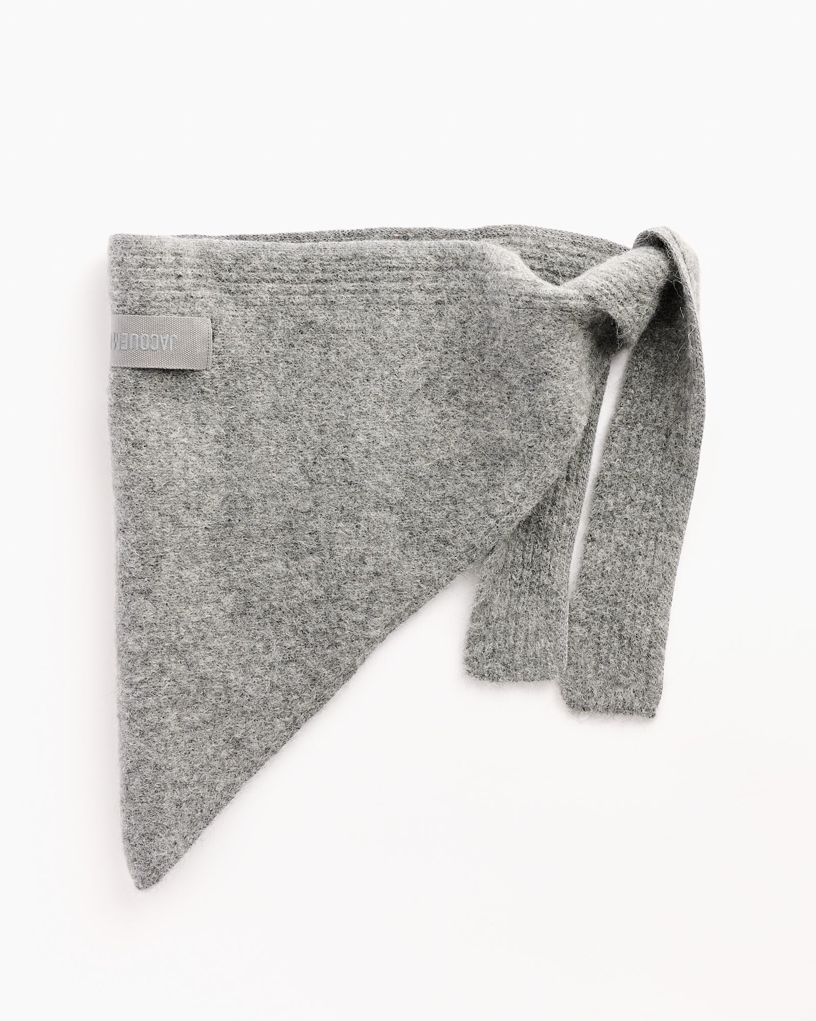 Jacquemus Le Chale Gros Grain Scarf - Dark Grey - OS - Default Title (263331)