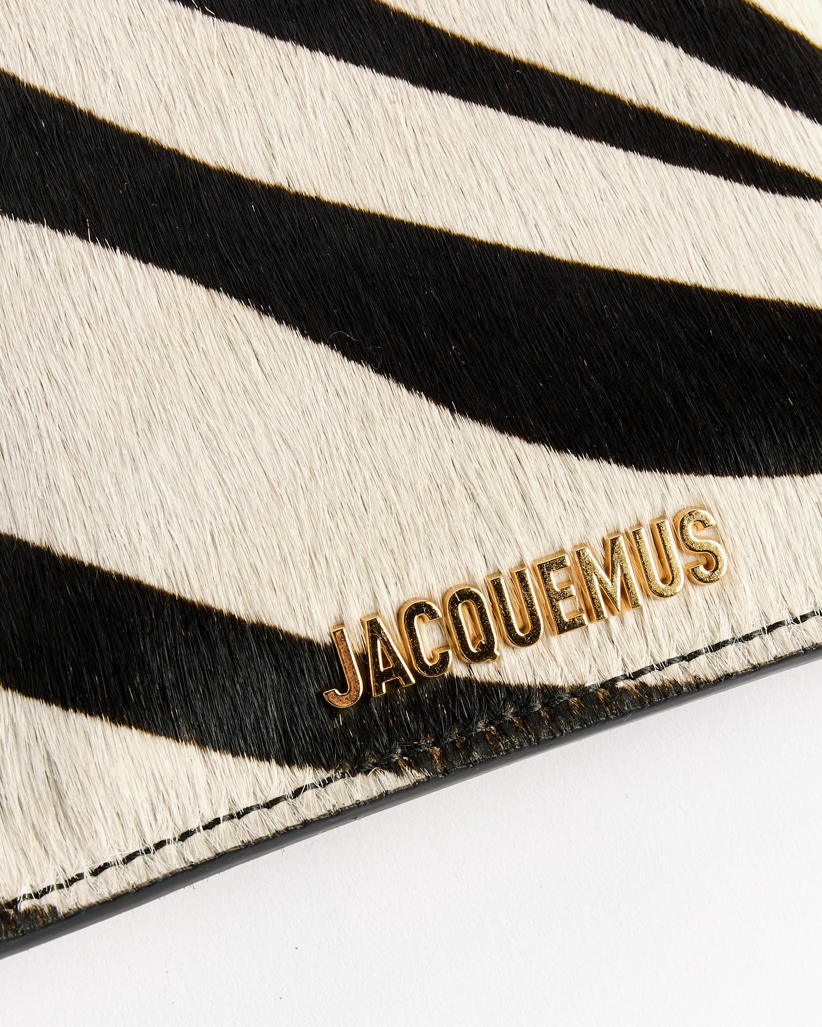 Jacquemus Le Porte Rond Carre Bag - Black/White Zebra - Default Title (263343)