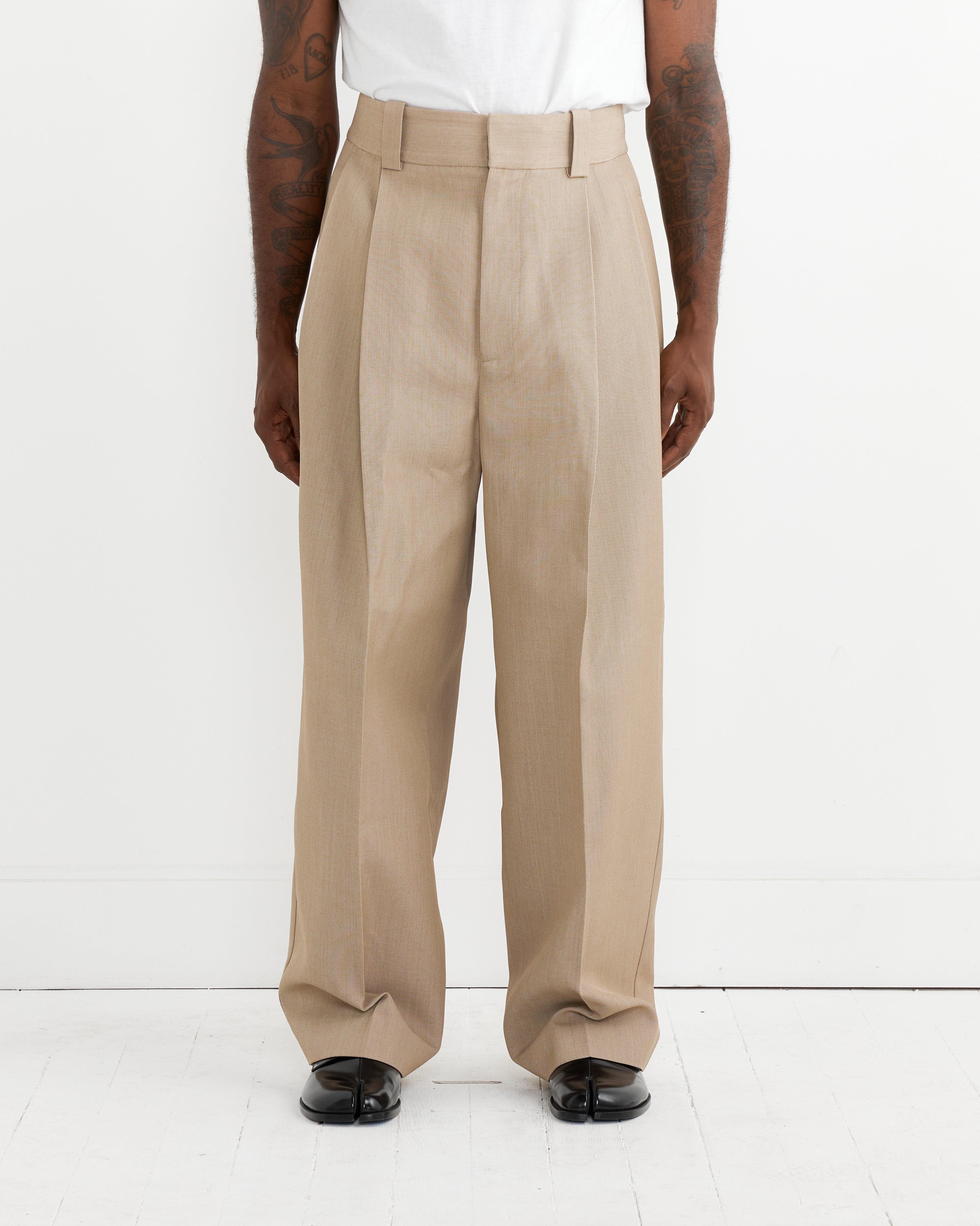 Le Pantalon Marzio Trouser in Beige