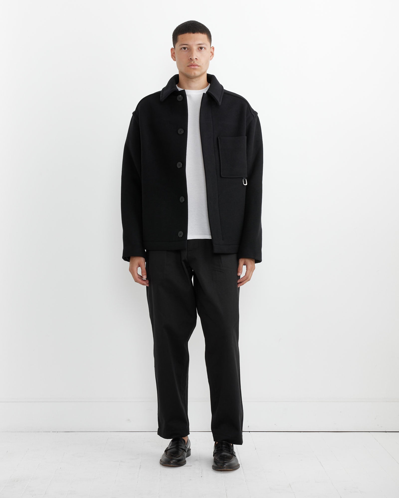 Jacquemus Le Manteau Court Coat Black - Black / 48 (263390)